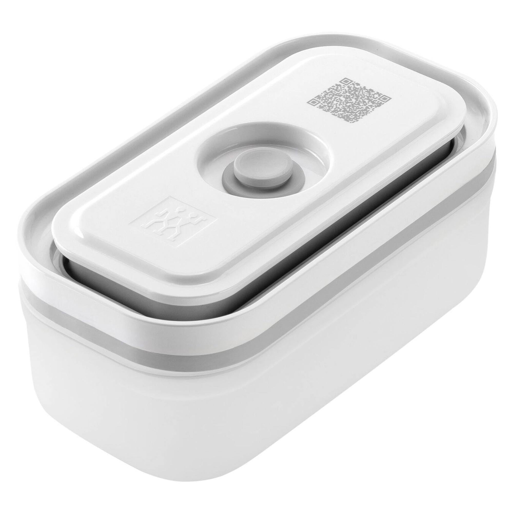 Vakuumbox S, Kunststoff, 15.5x8.5x7 cm - 0.3L in Silber präsentiert im Onlineshop von KAQTU Design AG. Aufbewahrungsbehälter ist von Zwilling Kitchen