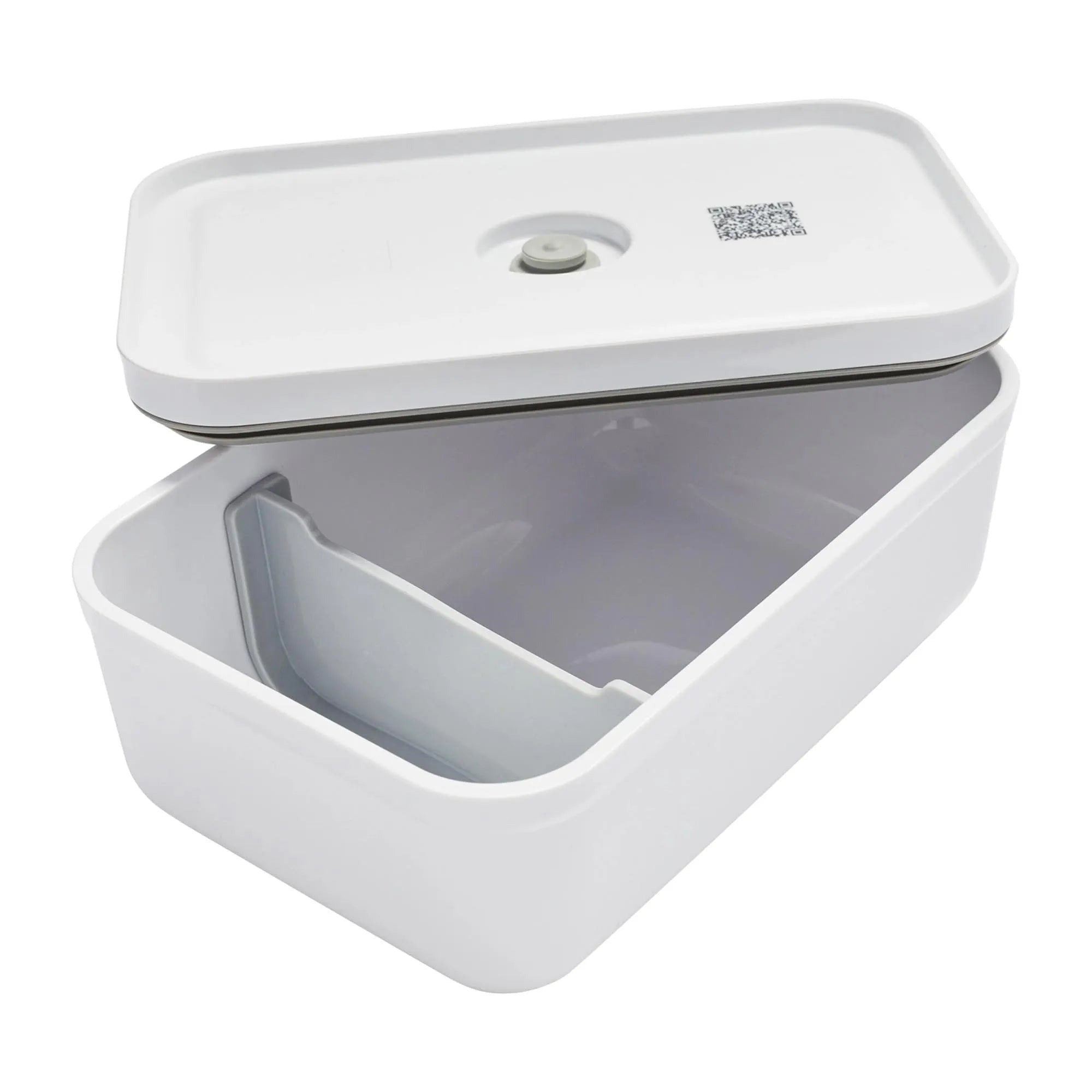 Die Zwilling Vakuum Lunchbox: 1,6L, 21,7x14,6x9,1 cm, hält Speisen frisch mit Vakuum-Verschluss. BPA-frei, spülmaschinenfest, ideal für unterwegs.