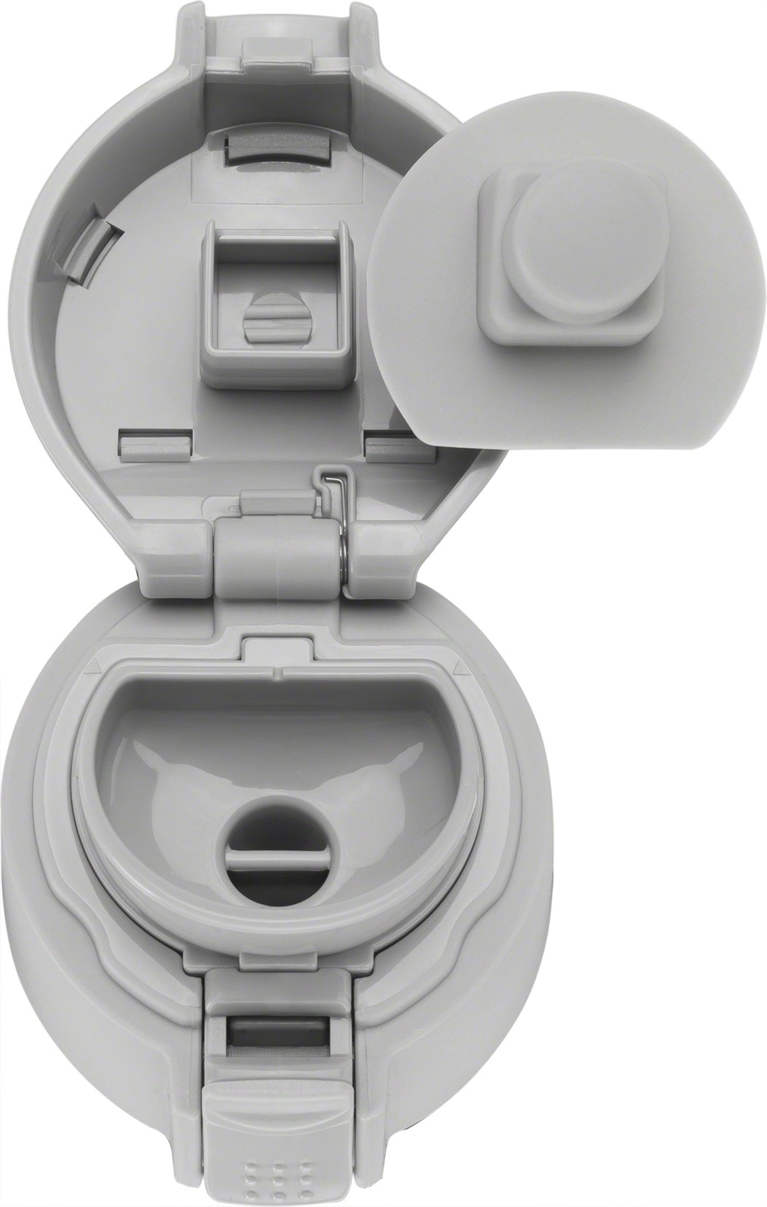 Thermo Travel Mug 450 ml, silber-weiss