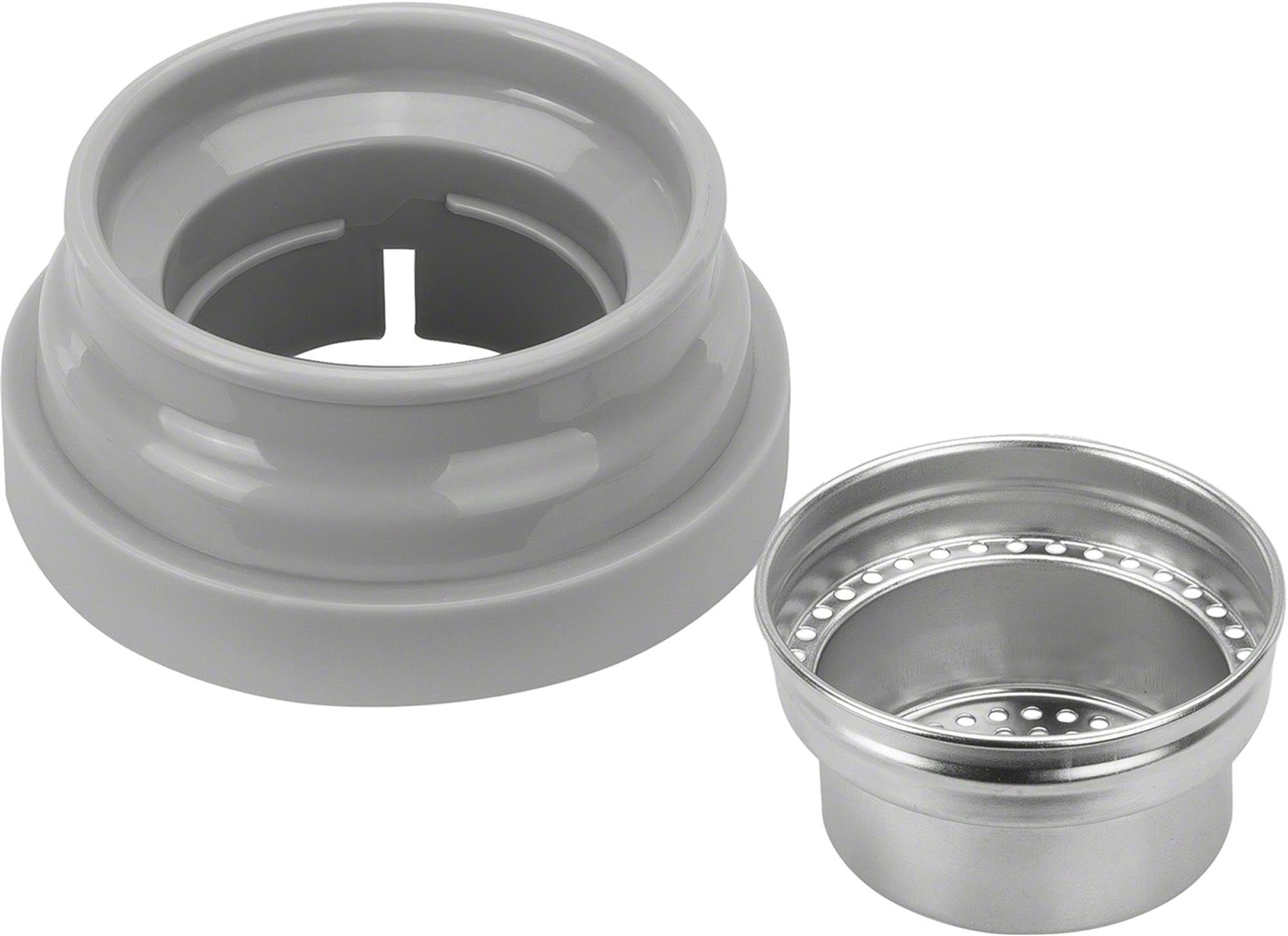 Thermo Tea & Fruit Infuser Bottle, 420 ml, silber-weiss