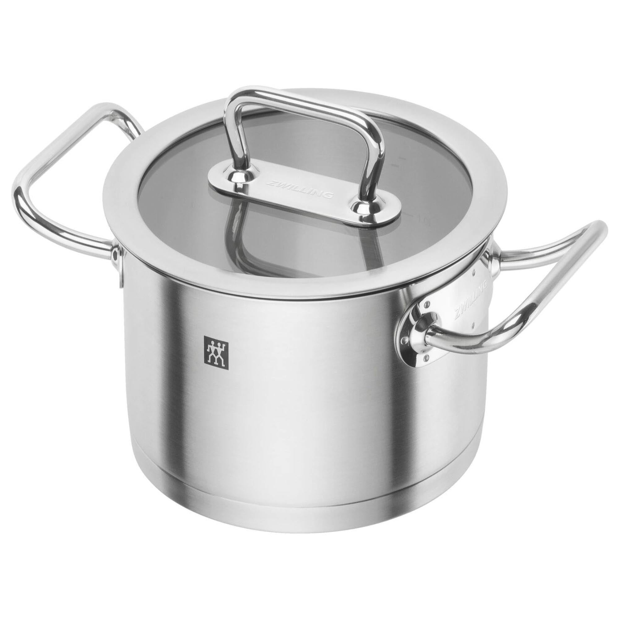 ZWILLING Pro Kochtopf, 16 cm in Silber präsentiert im Onlineshop von KAQTU Design AG. Pfanne/Topf ist von Zwilling Kitchen