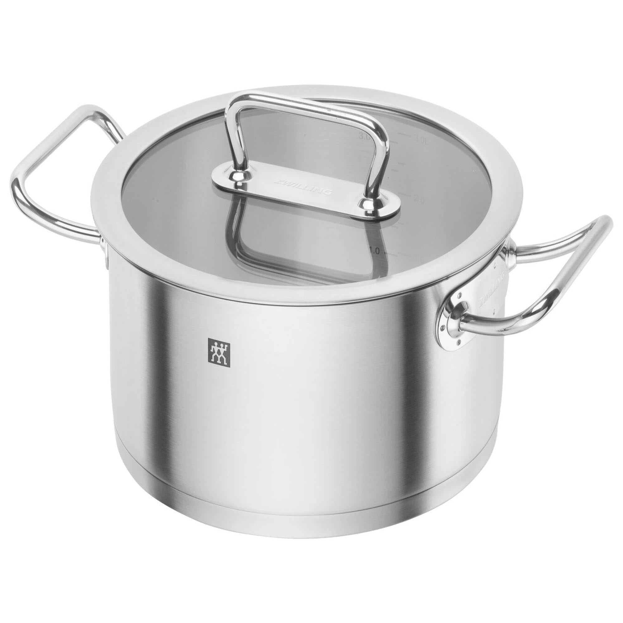 ZWILLING Pro Kochtopf, 20 cm in Silber präsentiert im Onlineshop von KAQTU Design AG. Pfanne/Topf ist von Zwilling Kitchen