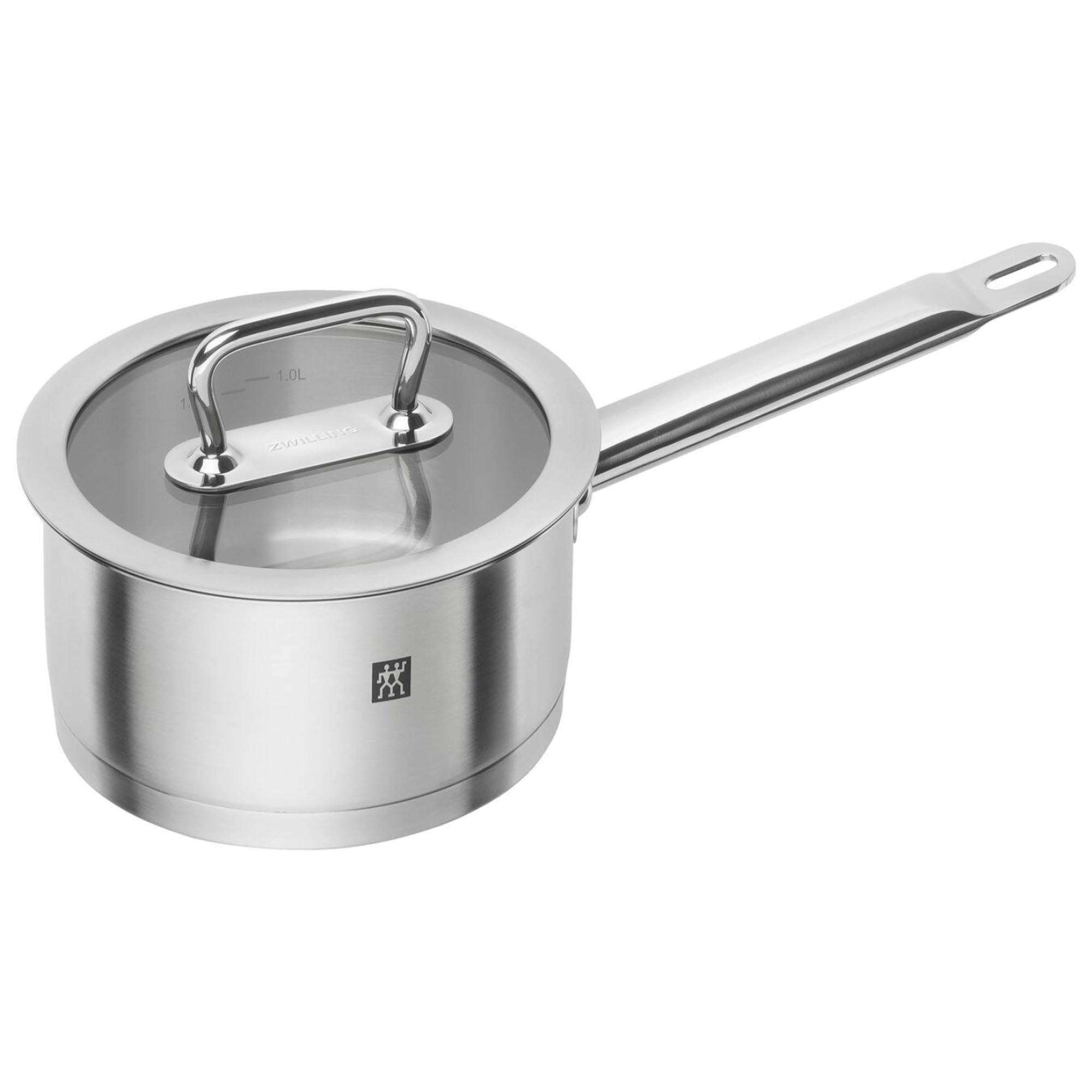 ZWILLING Pro Stieltopf, 16 cm: Hochwertiger Edelstahl, gleichmässige Wärmeverteilung, ergonomischer Griff, für alle Herdarten geeignet.