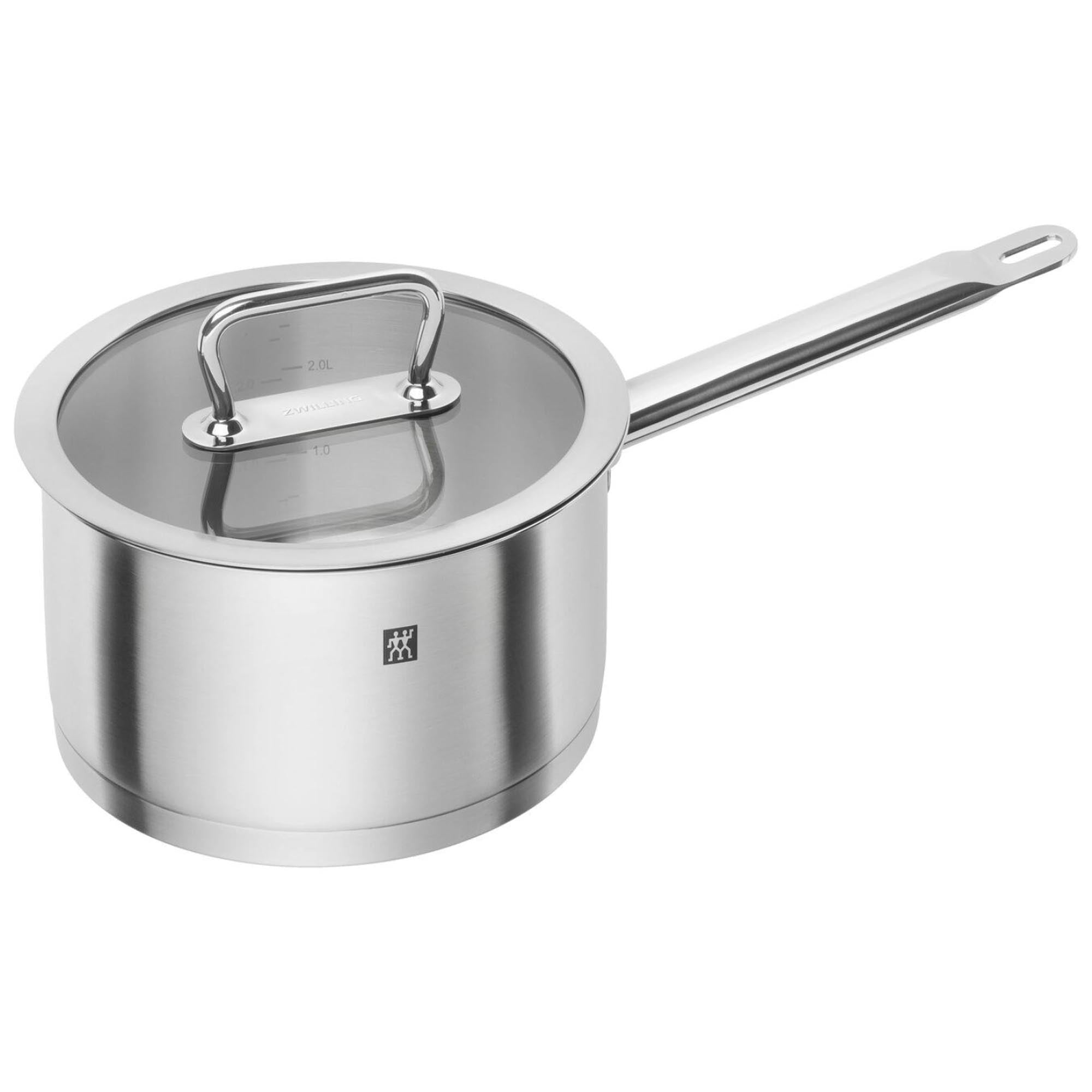 ZWILLING Pro Stieltopf, 20 cm in Silber präsentiert im Onlineshop von KAQTU Design AG. Pfanne/Topf ist von Zwilling Kitchen