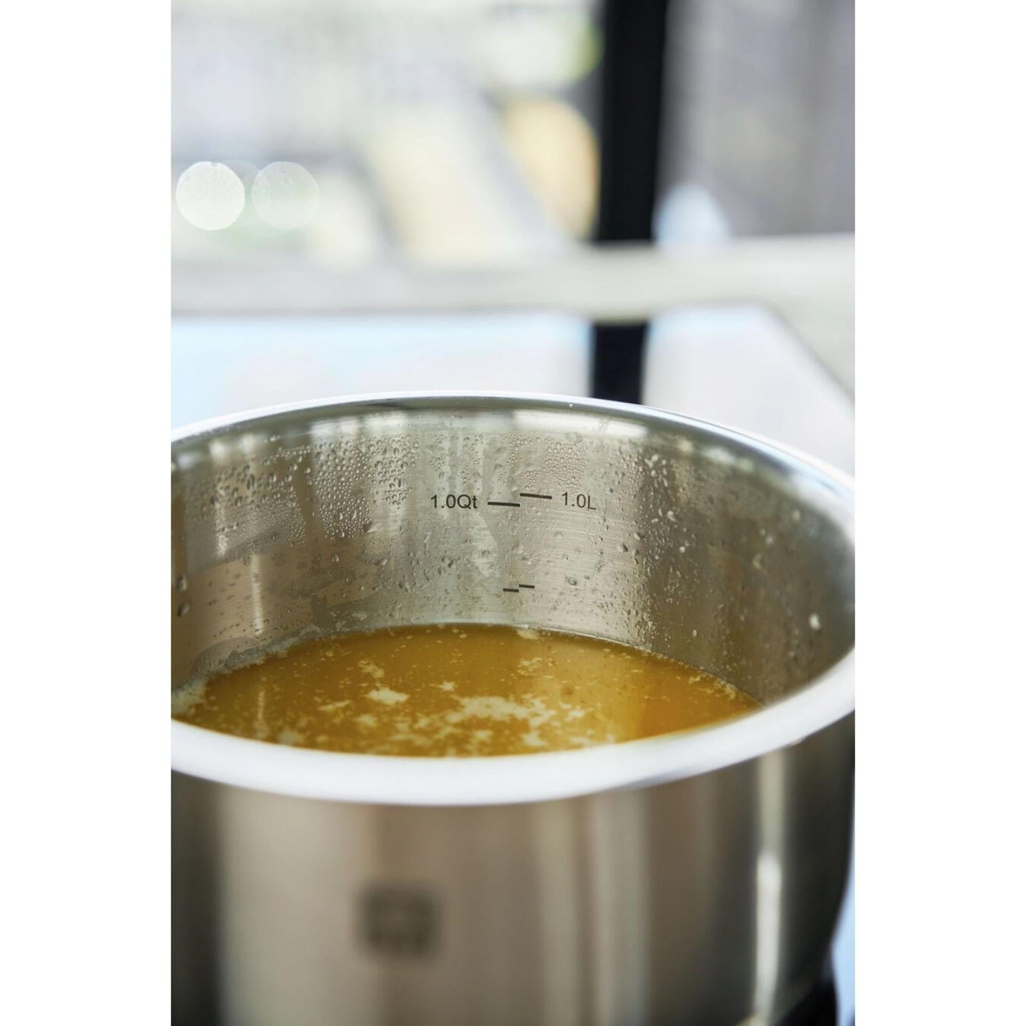 ZWILLING Pro Stieltopf, 20 cm: Hochwertiger Edelstahl, ideal für Saucen und Beilagen, ergonomischer Griff, stilvoll und robust.