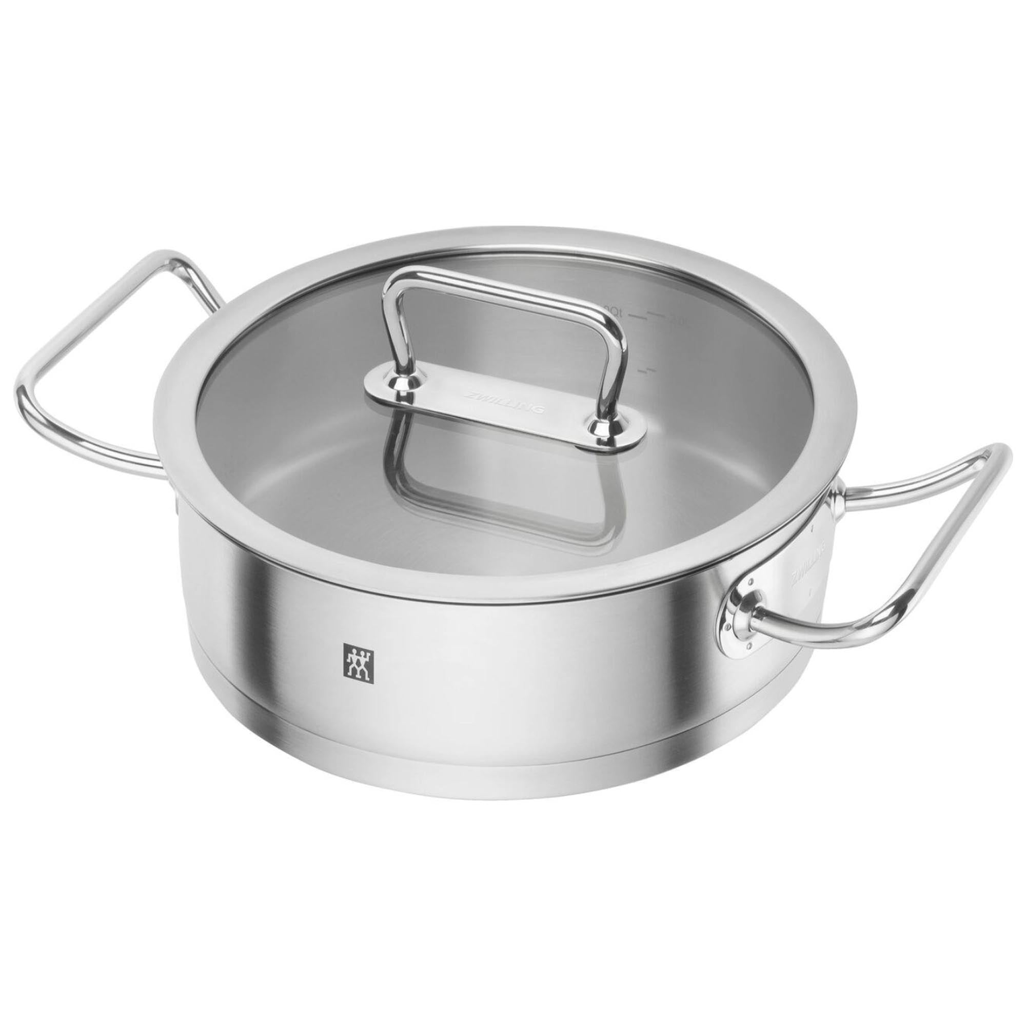 ZWILLING Pro Servierpfanne, 24 cm in Silber präsentiert im Onlineshop von KAQTU Design AG. Pfanne/Topf ist von Zwilling Kitchen