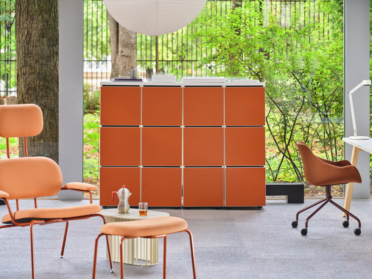 New School Lounge N5NL01F - gepolsterter Sessel mit Kopfstütze in Blau präsentiert im Onlineshop von KAQTU Design AG. Sessel ist von Mdd