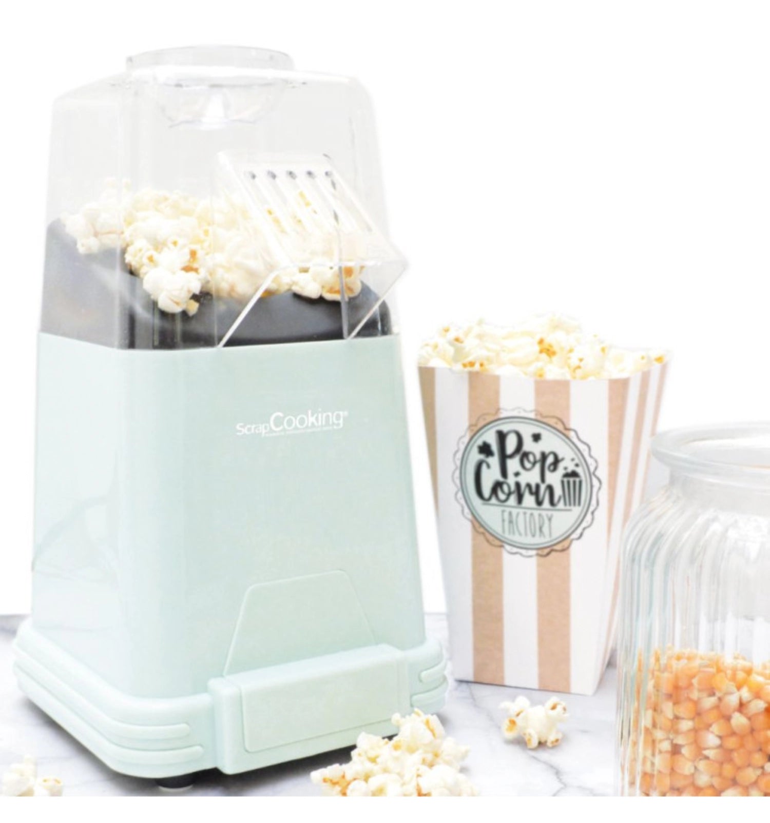 Leckere Popcorn Maiskörner 300g von Scrap Cooking, perfekt für knuspriges Popcorn zu Hause oder bei Partys.