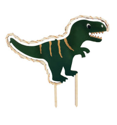 Cake Topper mit LED-Beleuchtung Dino