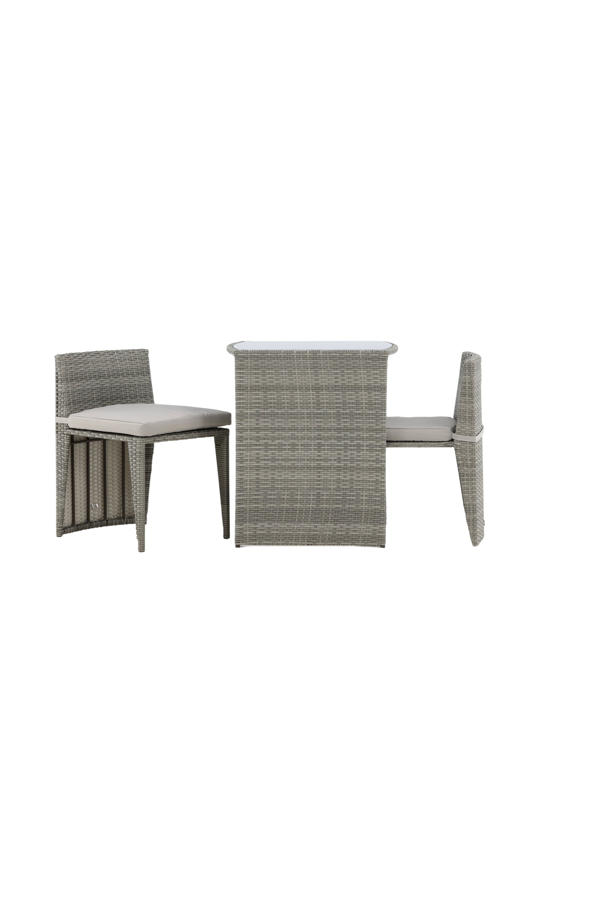 Savanna Café Outdoorset 66cm/2St. in Grau präsentiert im Onlineshop von KAQTU Design AG. Gartentischset ist von Venture Home