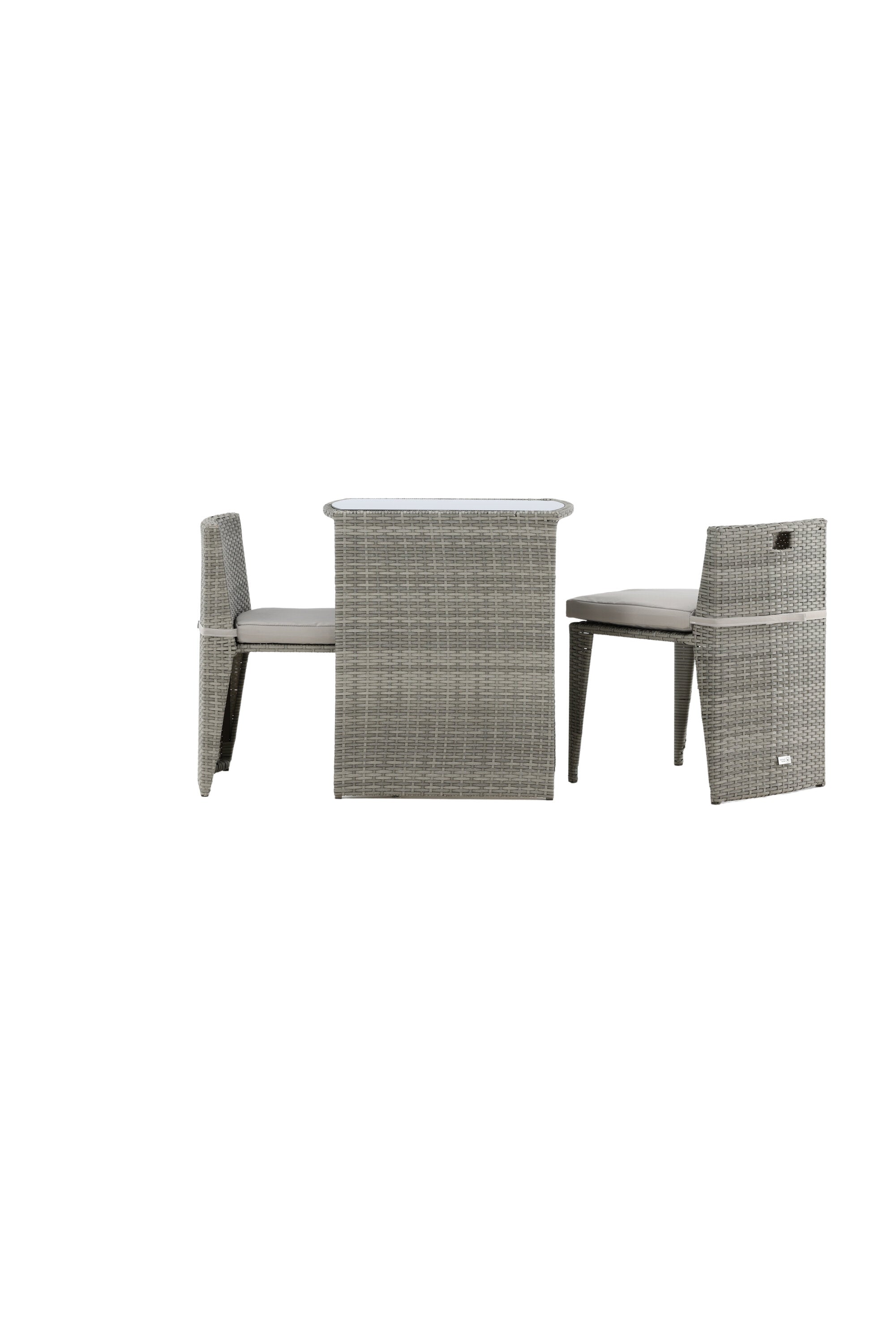 Savanna Café Outdoorset 66cm/2St. in Grau präsentiert im Onlineshop von KAQTU Design AG. Gartentischset ist von Venture Home