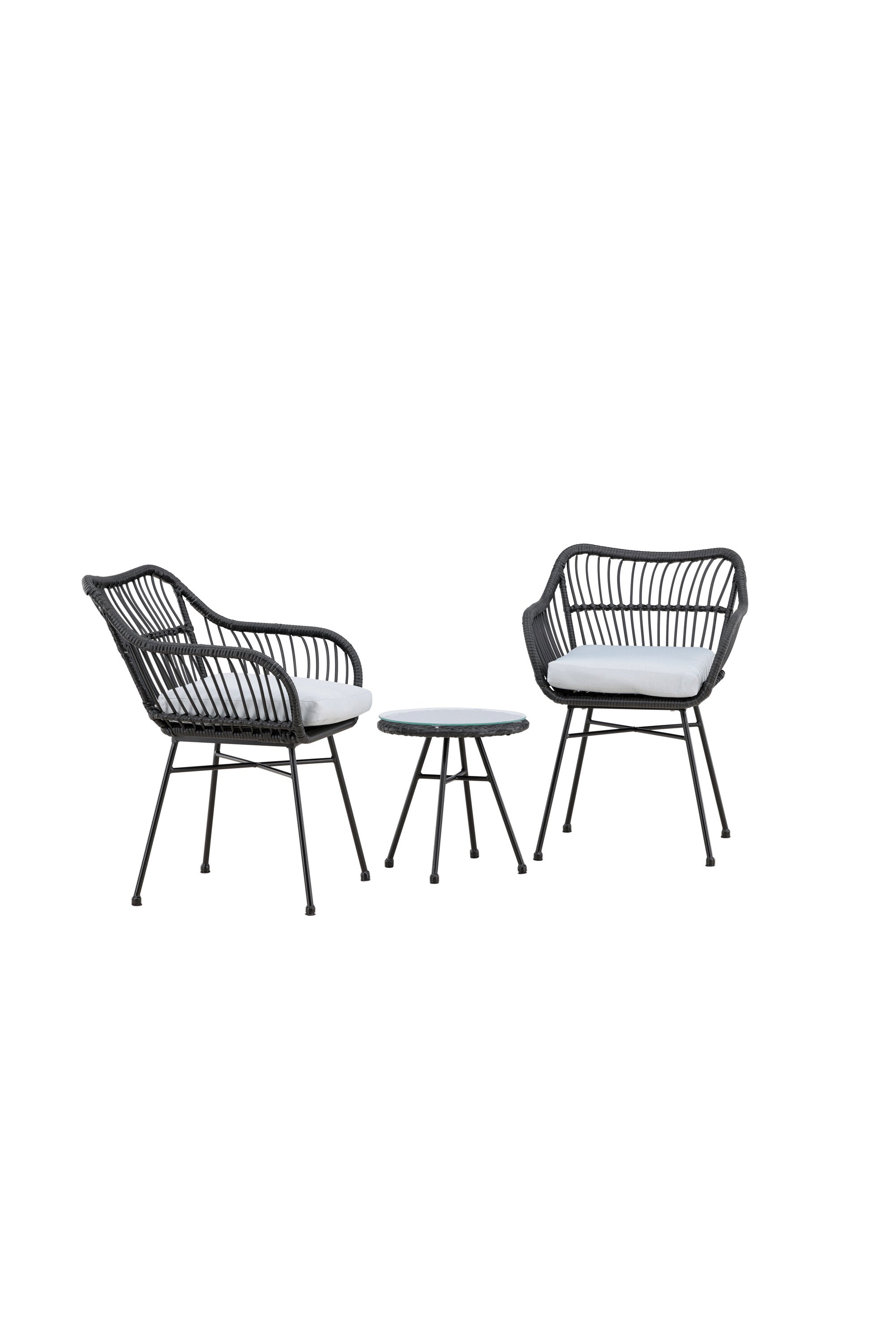 Viga Lounge Outdoorset ⌀40cm in Schwarz präsentiert im Onlineshop von KAQTU Design AG. Loungeset ist von Venture Home