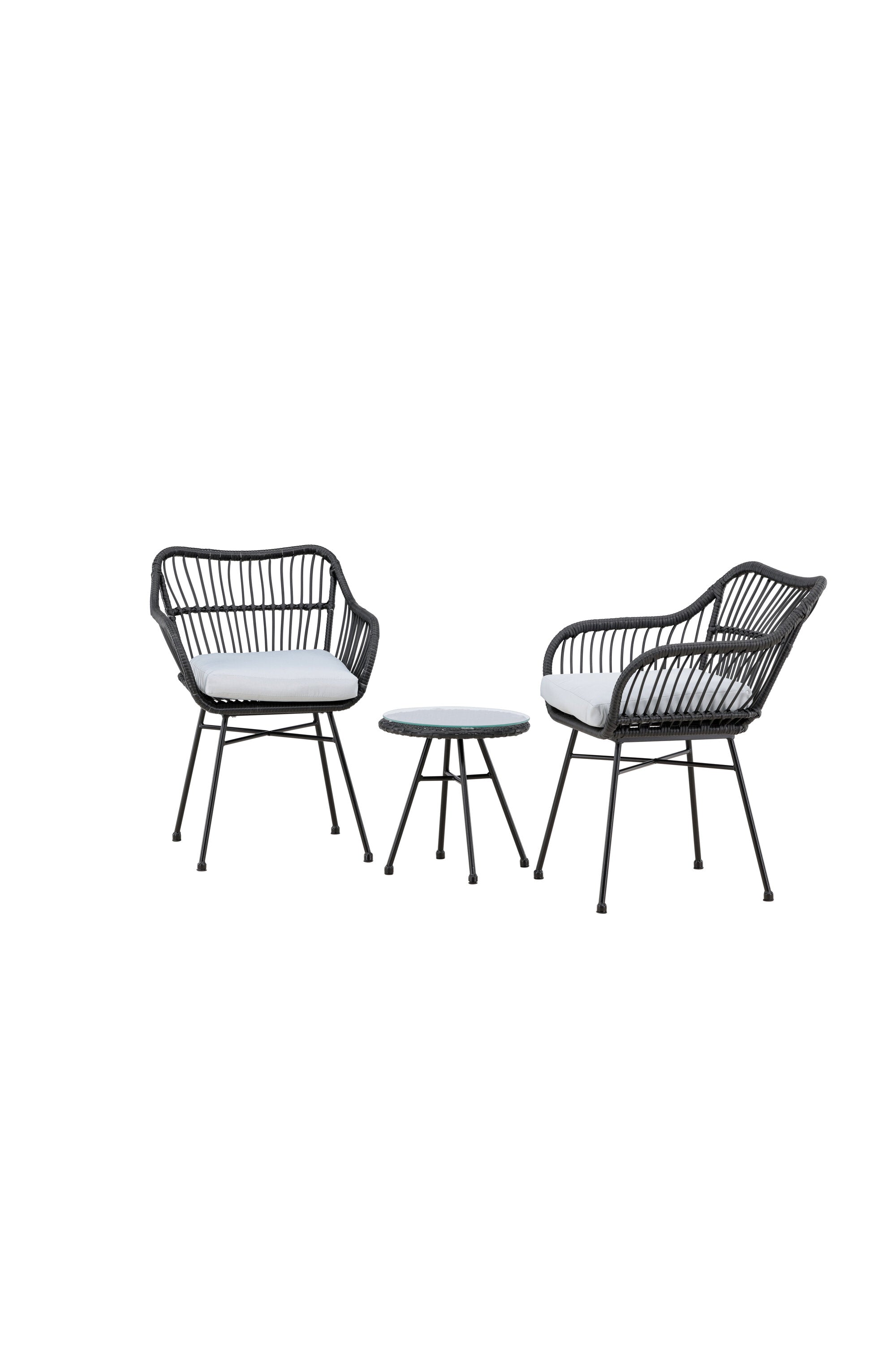 Viga Lounge Outdoorset ⌀40cm in Schwarz präsentiert im Onlineshop von KAQTU Design AG. Loungeset ist von Venture Home