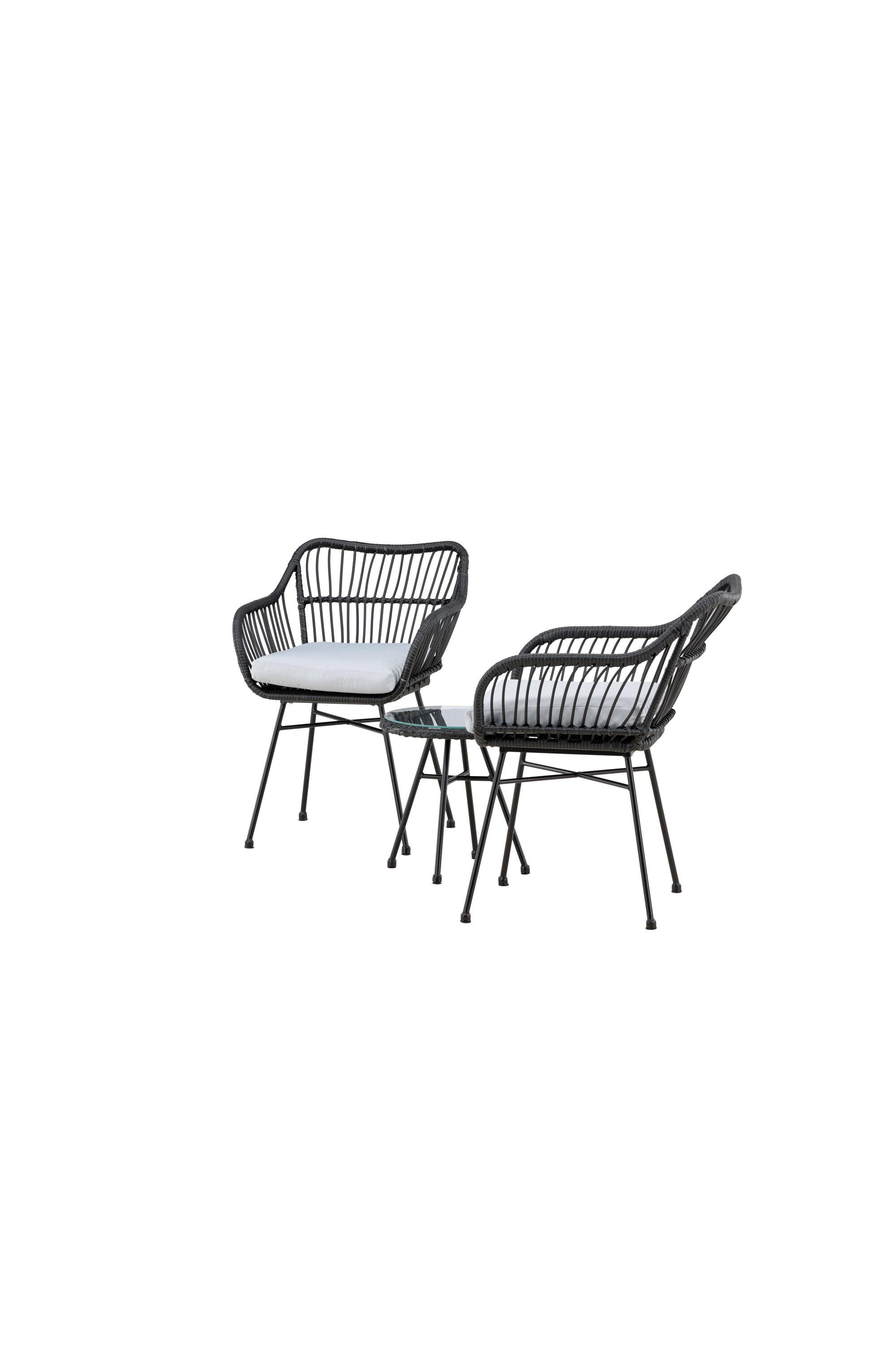 Viga Lounge Outdoorset ⌀40cm in Schwarz präsentiert im Onlineshop von KAQTU Design AG. Loungeset ist von Venture Home