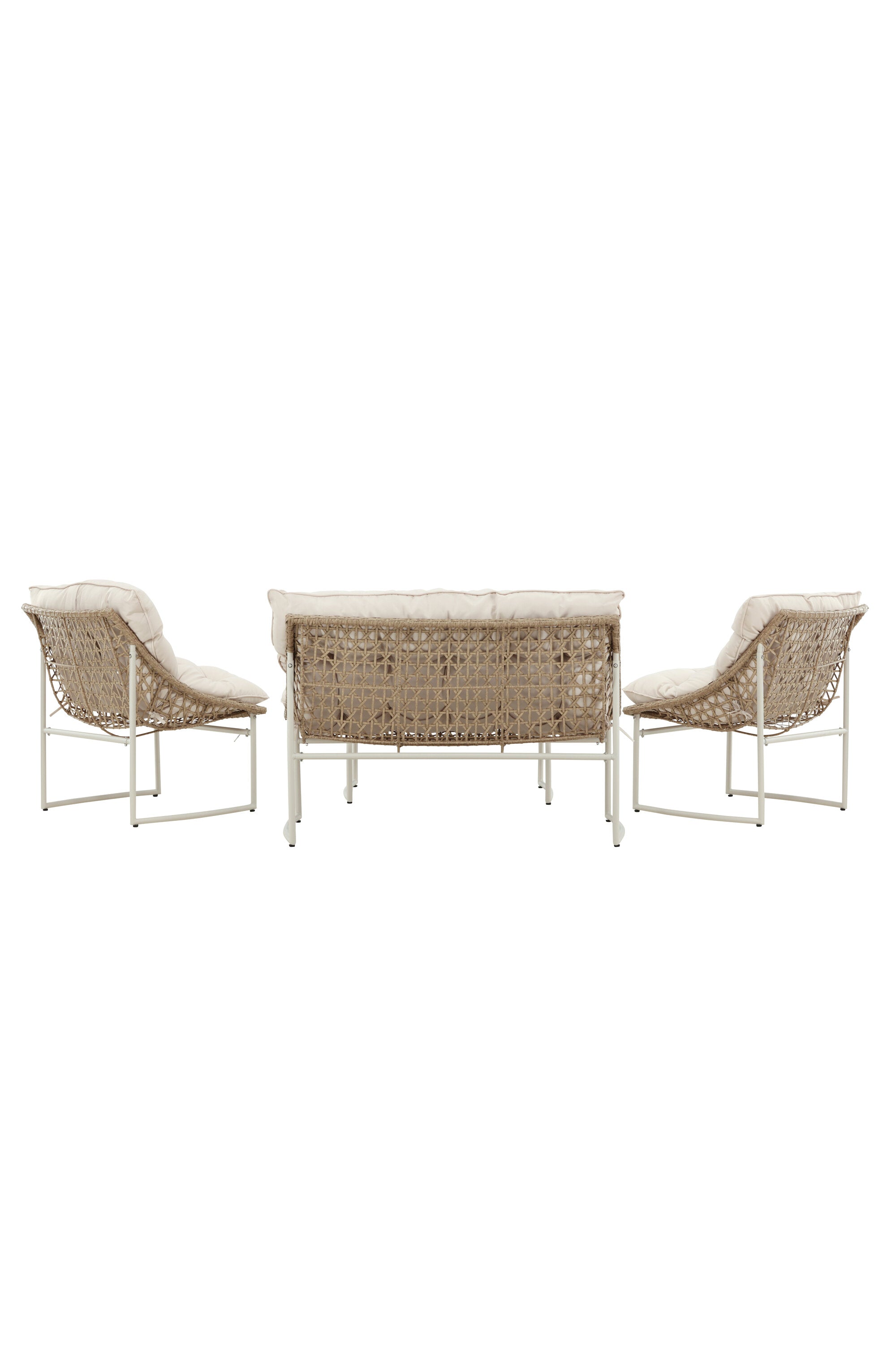 Tina Outdoor Sofa-Set in Weiss präsentiert im Onlineshop von KAQTU Design AG. Loungeset ist von Venture Home