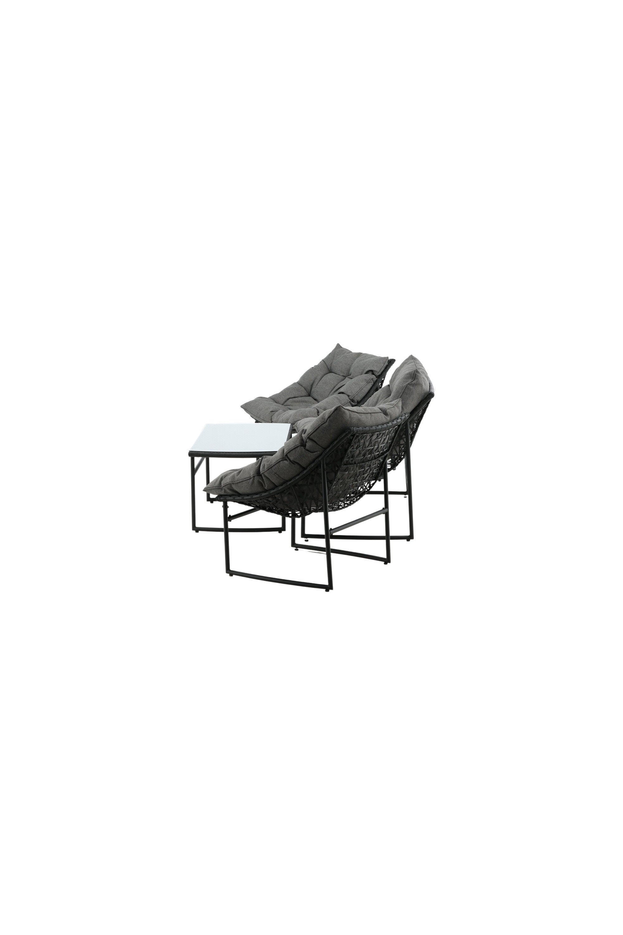 Tina Outdoor Sofa-Set in Schwarz präsentiert im Onlineshop von KAQTU Design AG. Loungeset ist von Venture Home