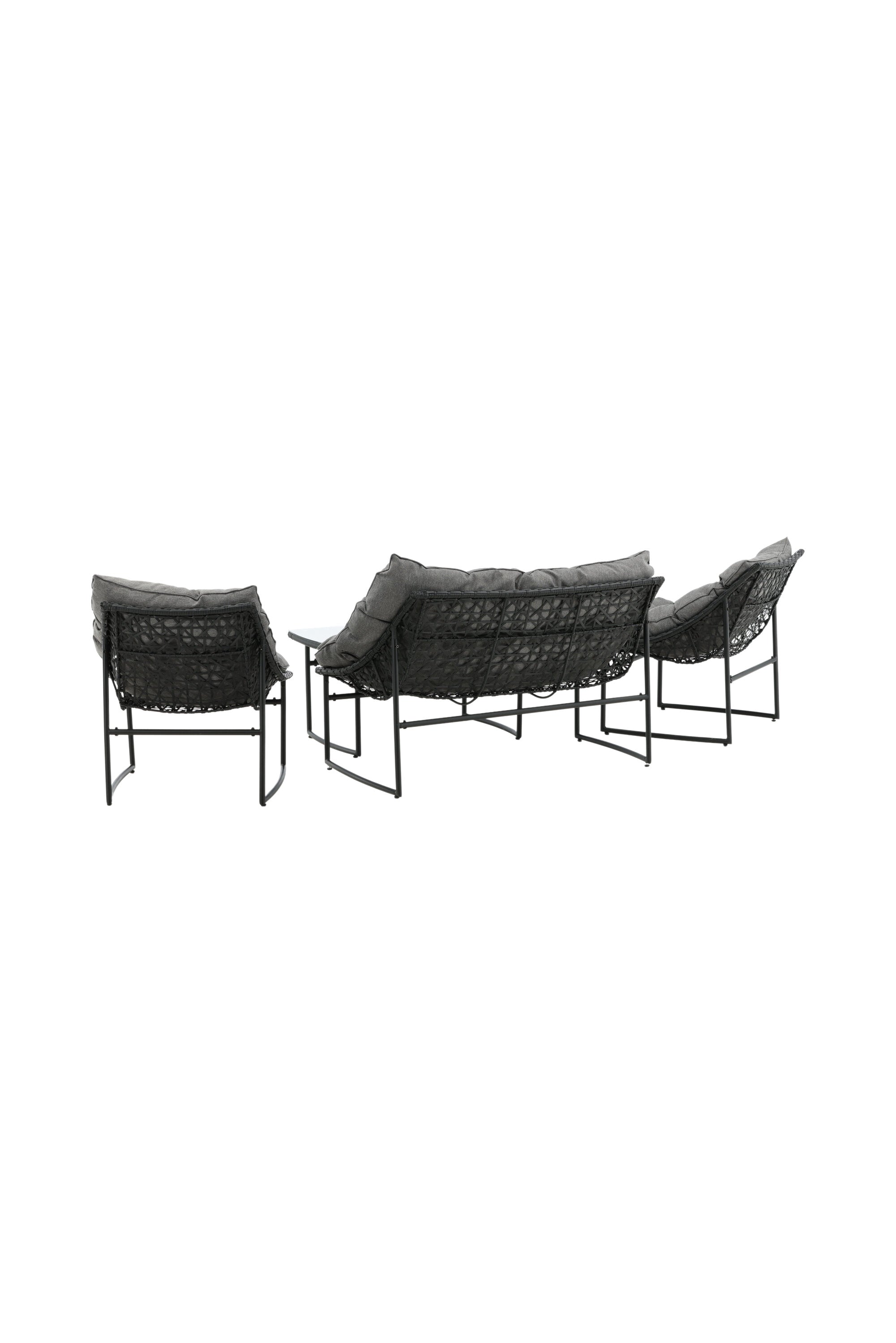Tina Outdoor Sofa-Set in Schwarz präsentiert im Onlineshop von KAQTU Design AG. Loungeset ist von Venture Home