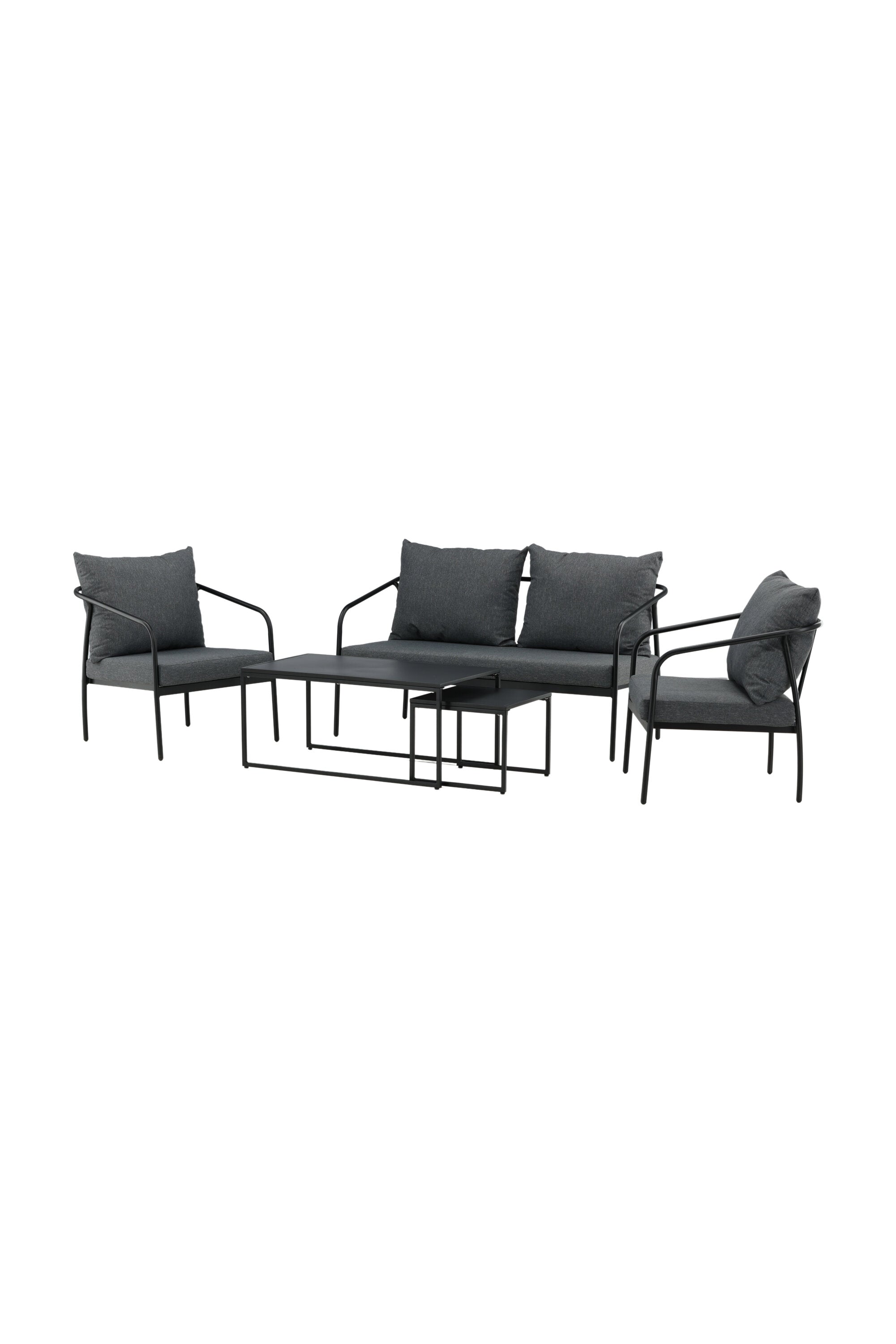 Sopot Sofagarnitur in Schwarz präsentiert im Onlineshop von KAQTU Design AG. Loungeset ist von Venture Home