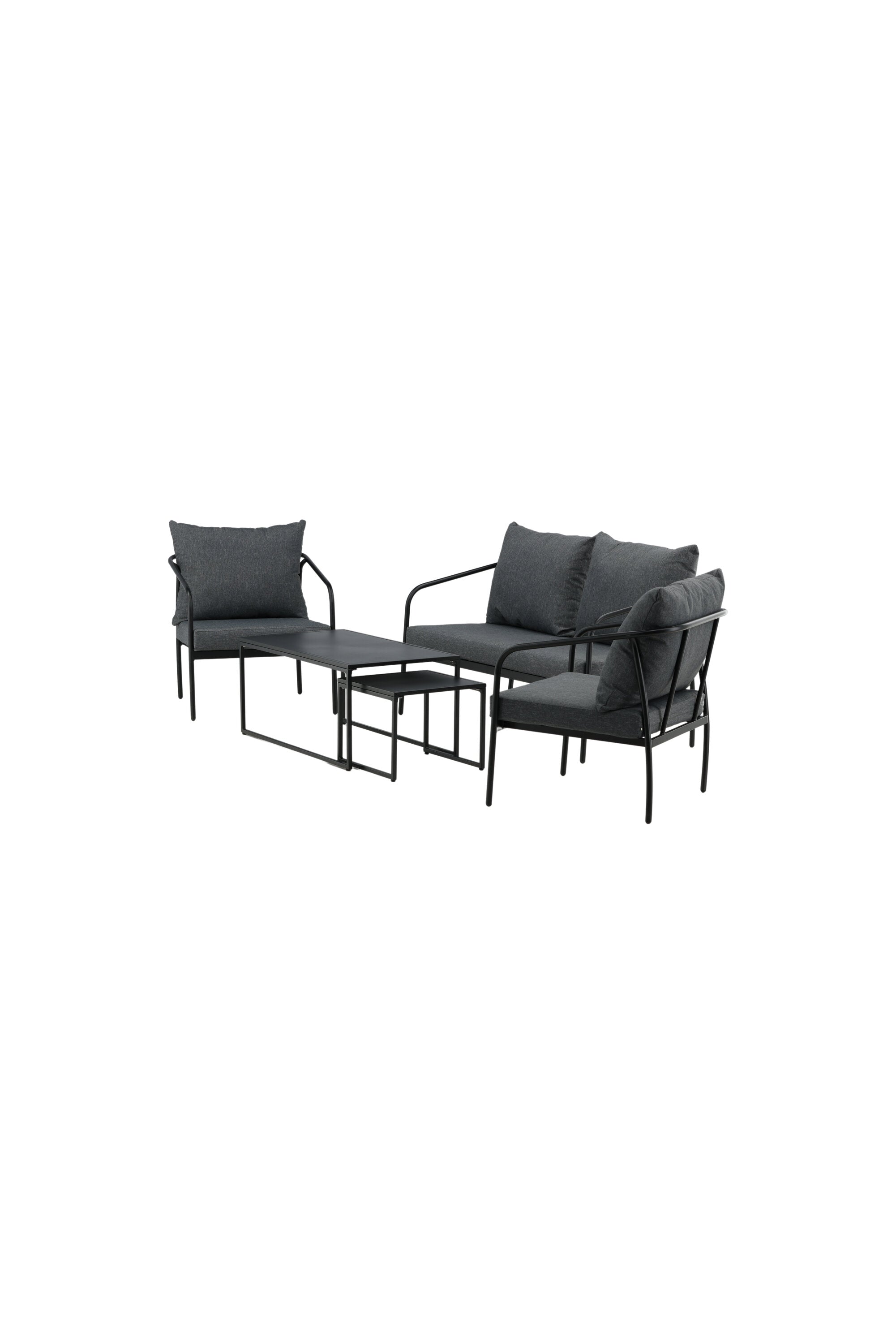 Sopot Sofagarnitur in Schwarz präsentiert im Onlineshop von KAQTU Design AG. Loungeset ist von Venture Home