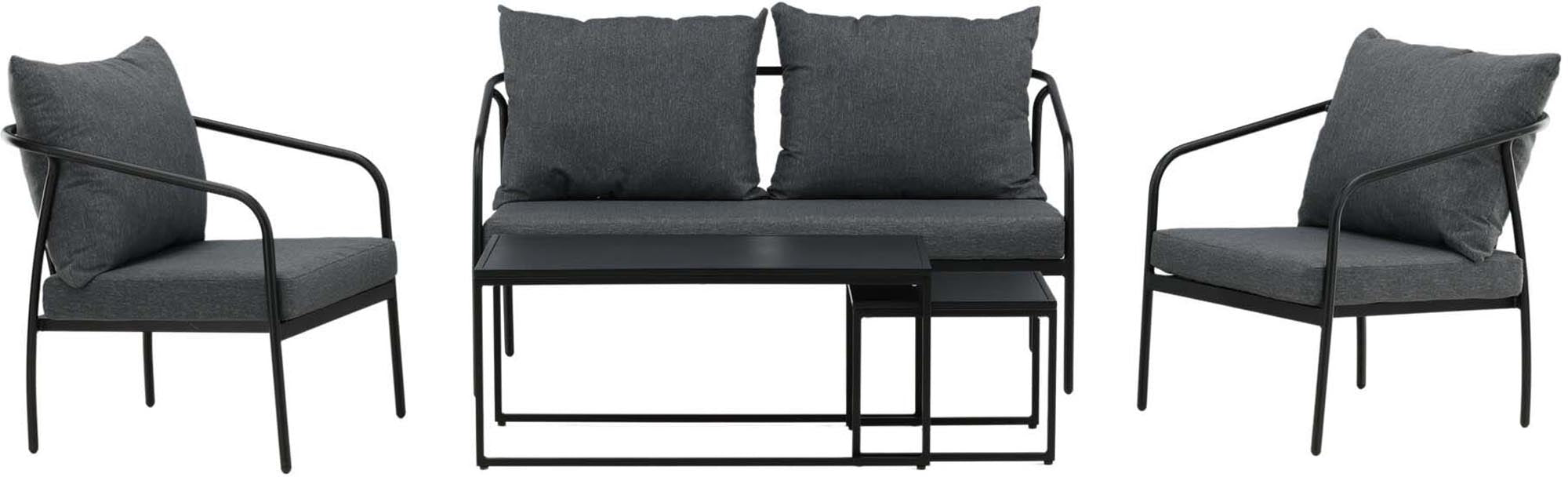 Stilvolle Sopot Sofagarnitur von Venture Home: Komfort und modernes Design für Ihre Terrasse. Ideal für entspannte Stunden im Freien.