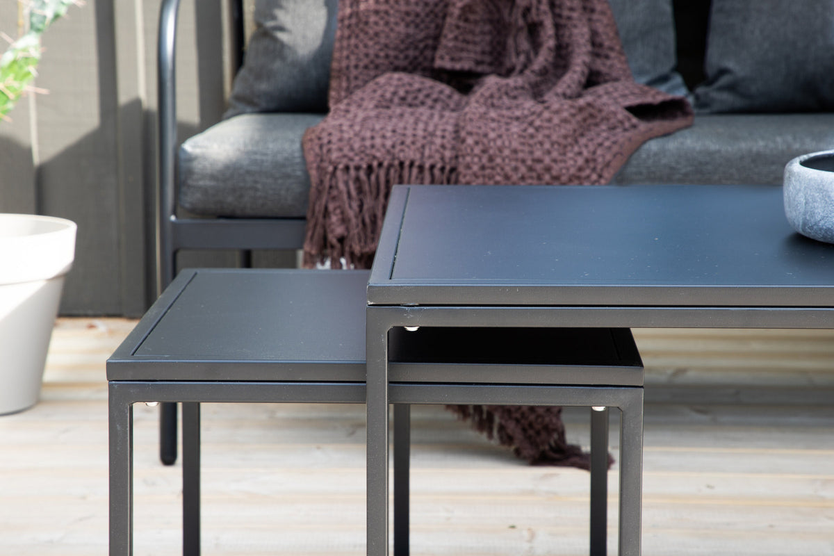 Sopot Sofagarnitur in Schwarz präsentiert im Onlineshop von KAQTU Design AG. Loungeset ist von Venture Home