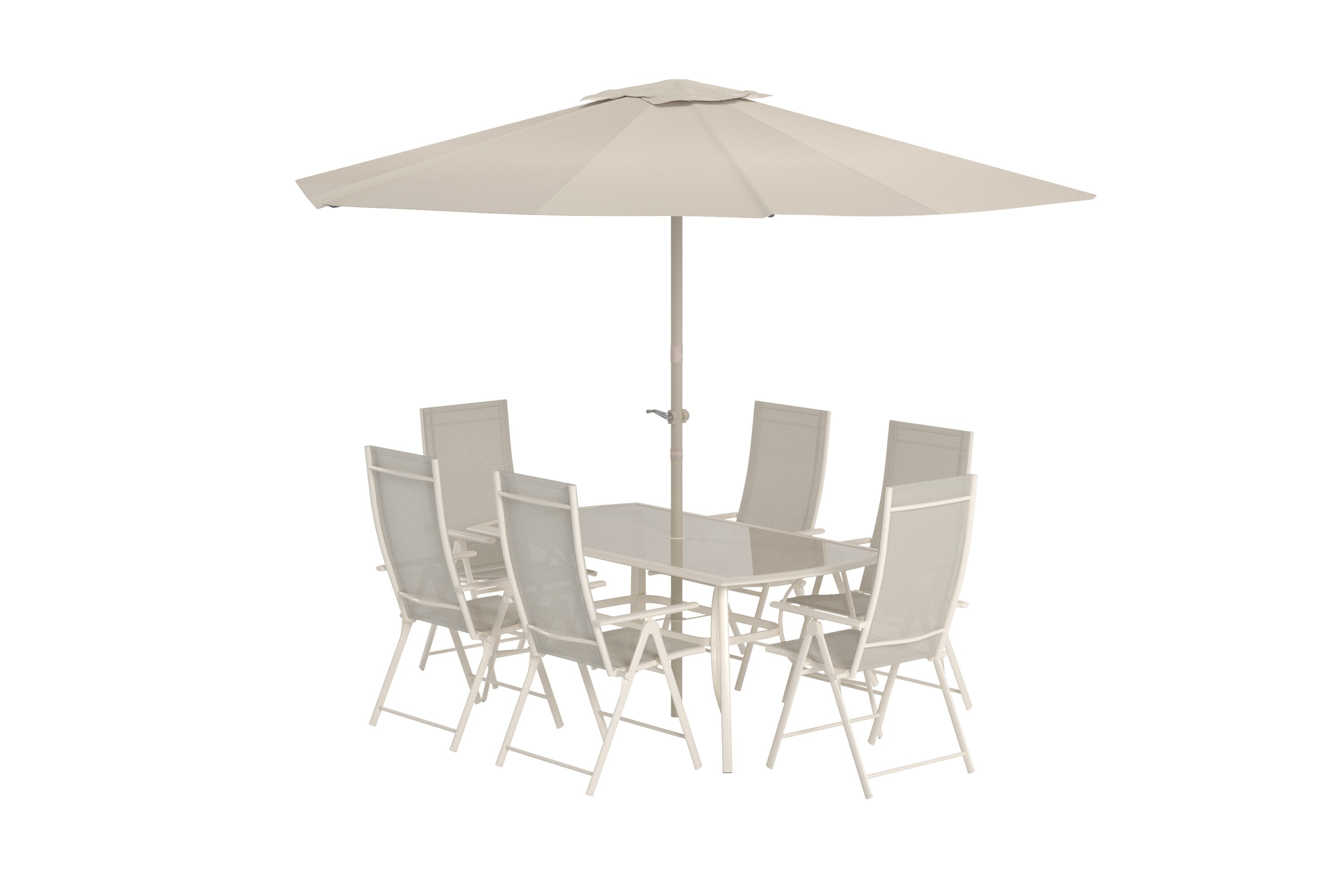 Brekki Gartentischset in Beige präsentiert im Onlineshop von KAQTU Design AG. Gartentischset ist von Venture Home