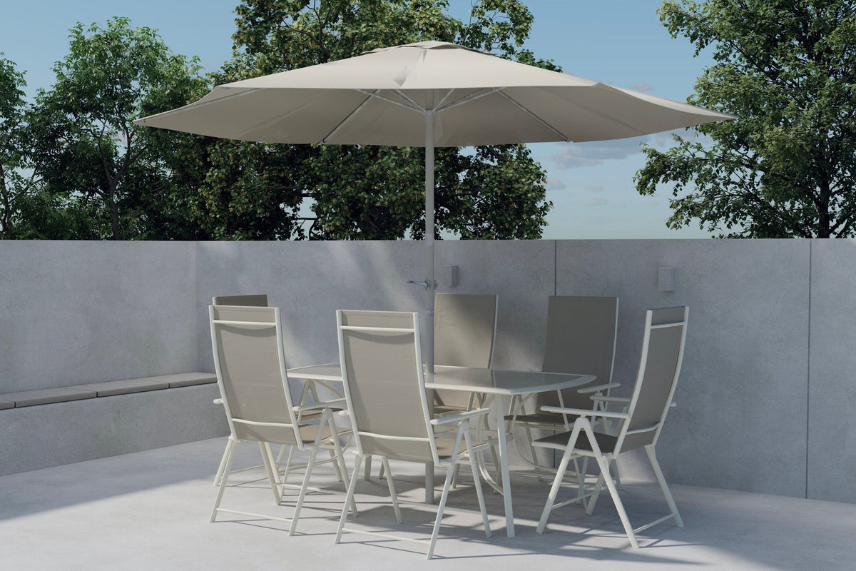 Brekki Dining Set in Beige präsentiert im Onlineshop von KAQTU Design AG. Gartentischset ist von Venture Home