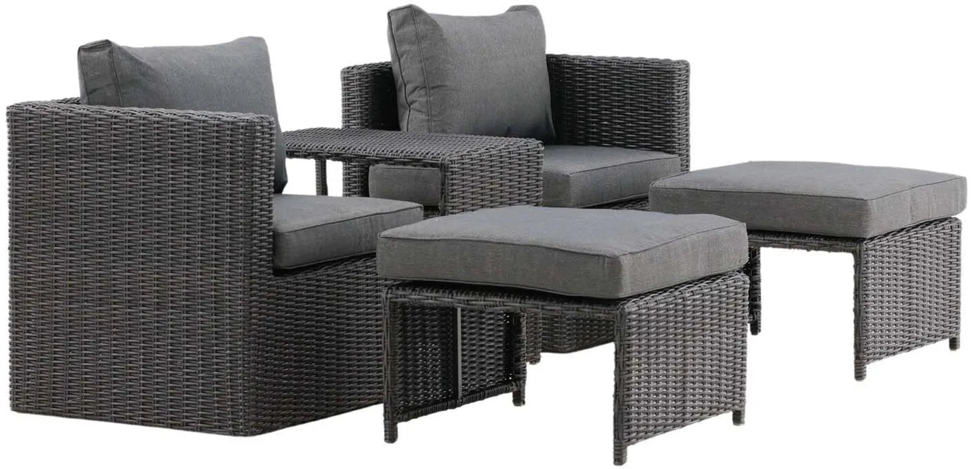 Elegantes Quad Lounge Set 63cm für luxuriöse Gartenmomente.