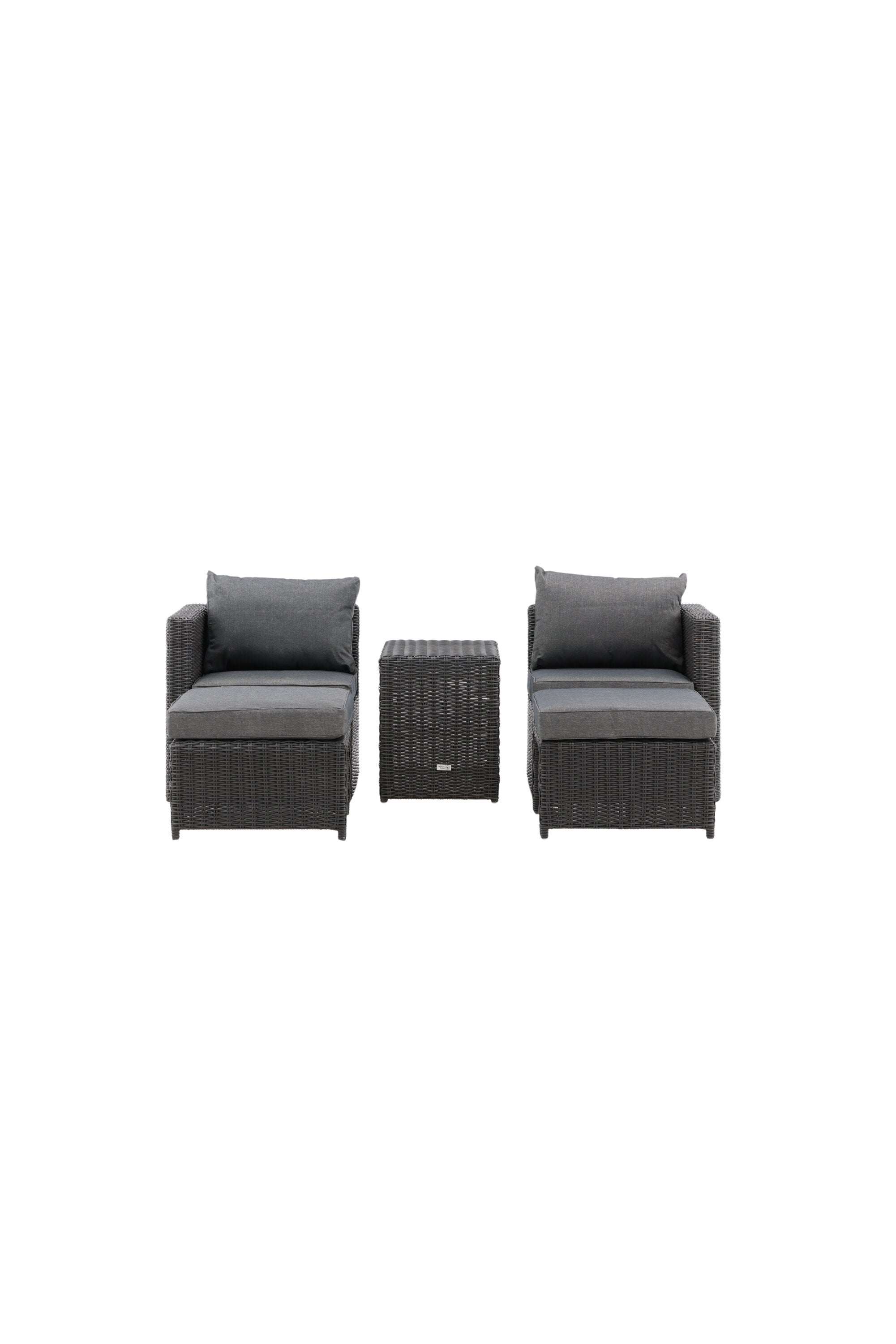 Quad Lounge Outdoorset 63cm in Schwarz präsentiert im Onlineshop von KAQTU Design AG. Loungeset ist von Venture Home