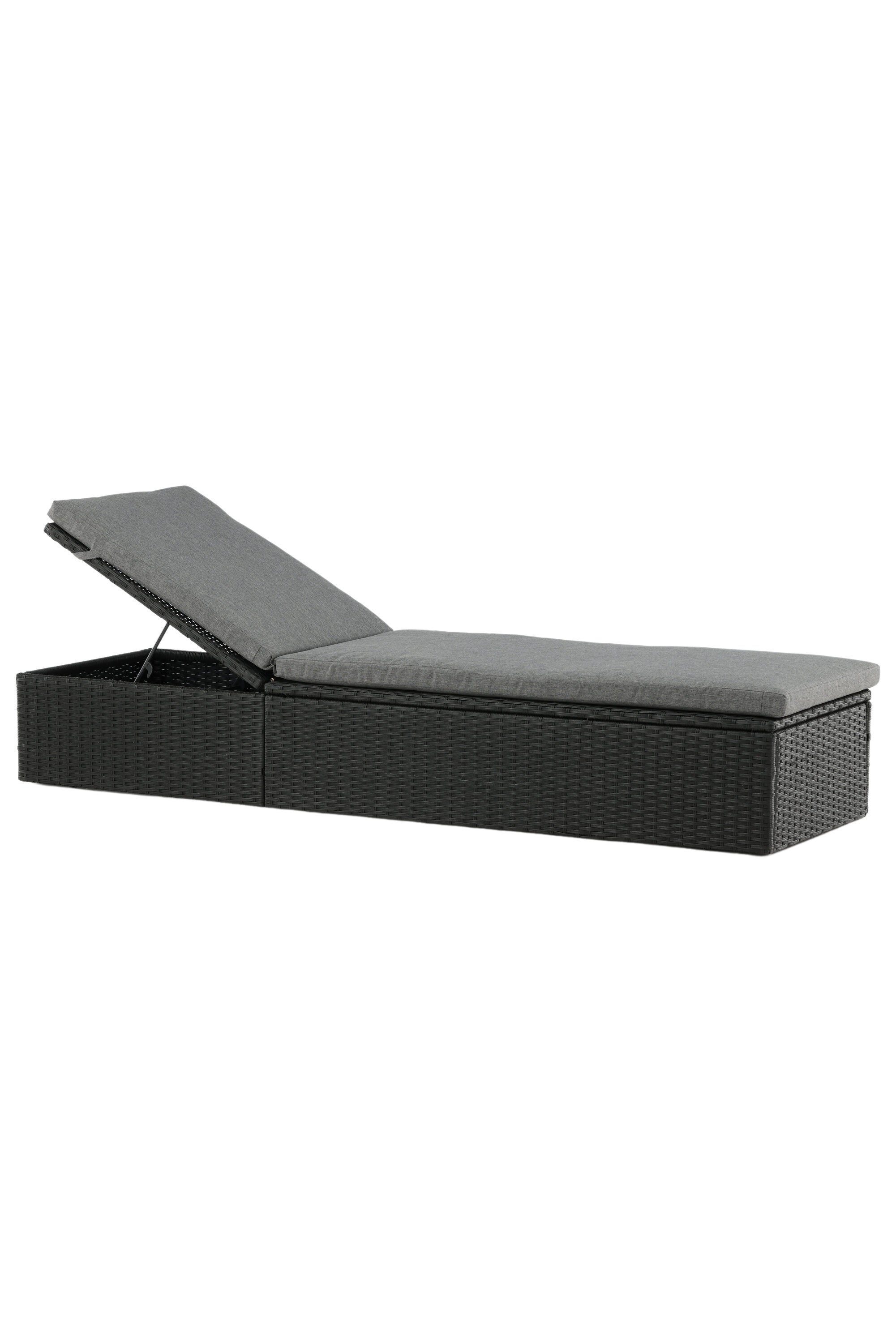Quad Sonnenlounge in Schwarz präsentiert im Onlineshop von KAQTU Design AG. Liegestuhl ist von Venture Home