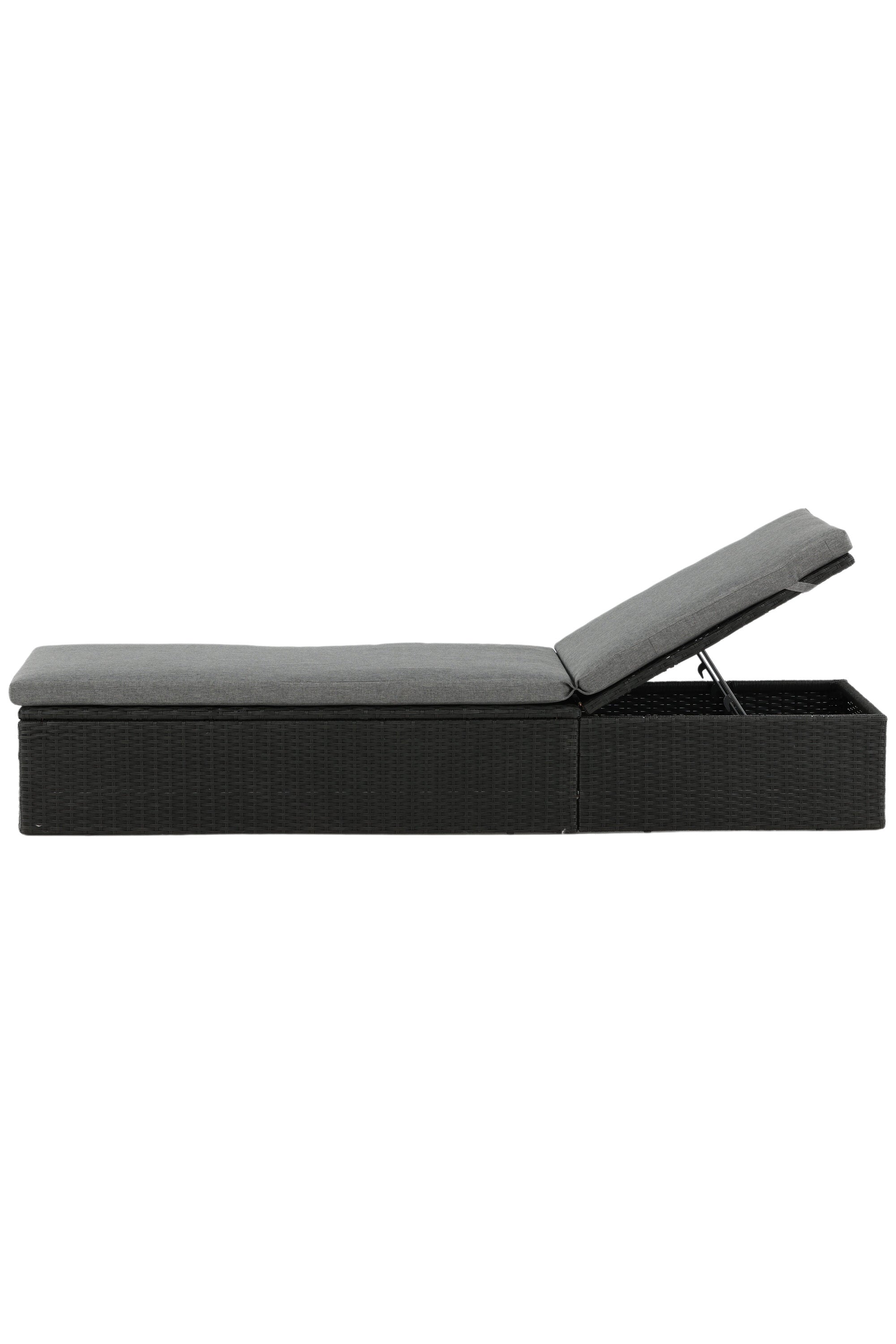 Quad Sonnenlounge in Schwarz präsentiert im Onlineshop von KAQTU Design AG. Liegestuhl ist von Venture Home