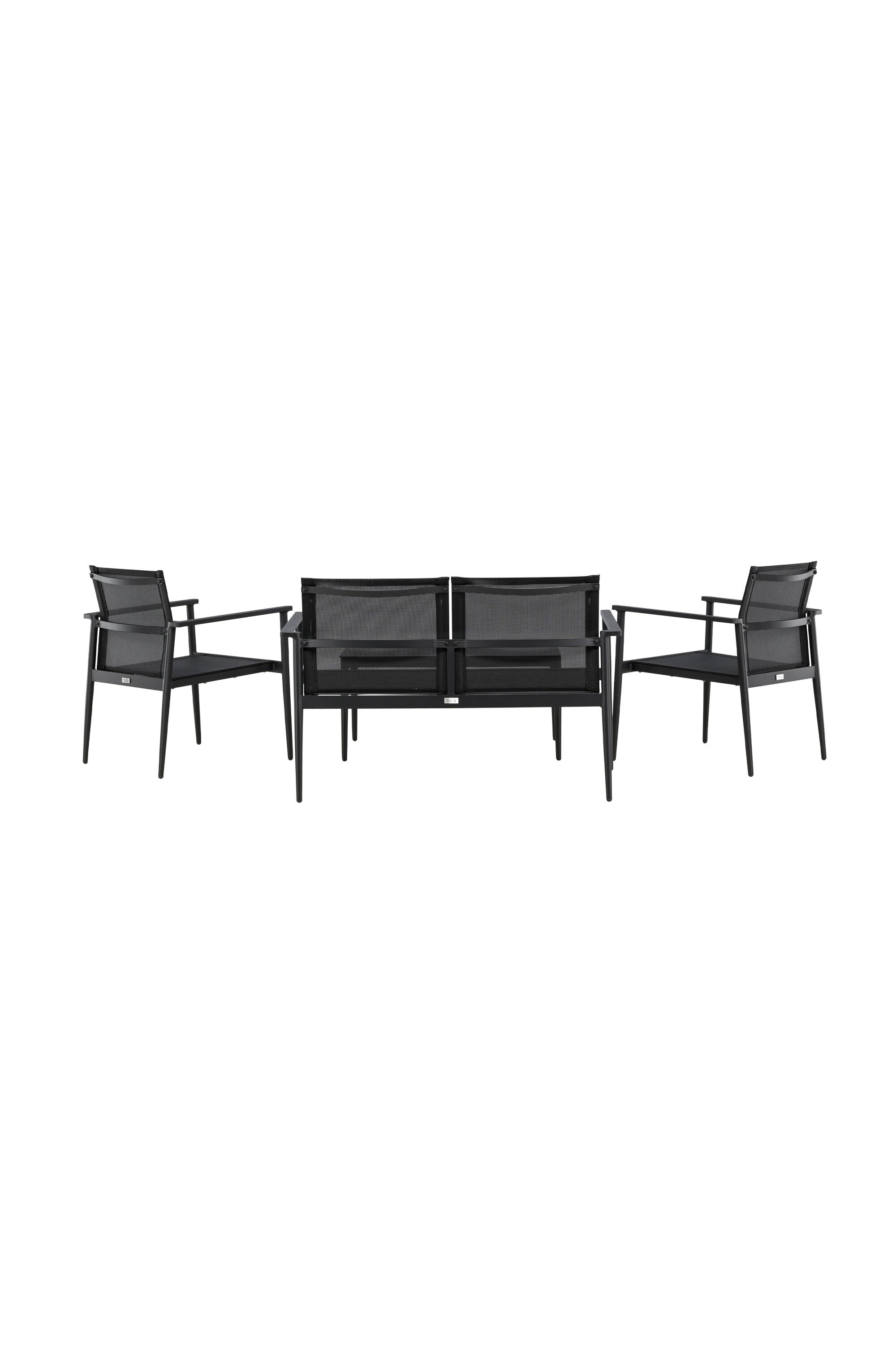 Break Sofa Outdoorset 90cm in Schwarz präsentiert im Onlineshop von KAQTU Design AG. Loungeset ist von Venture Home