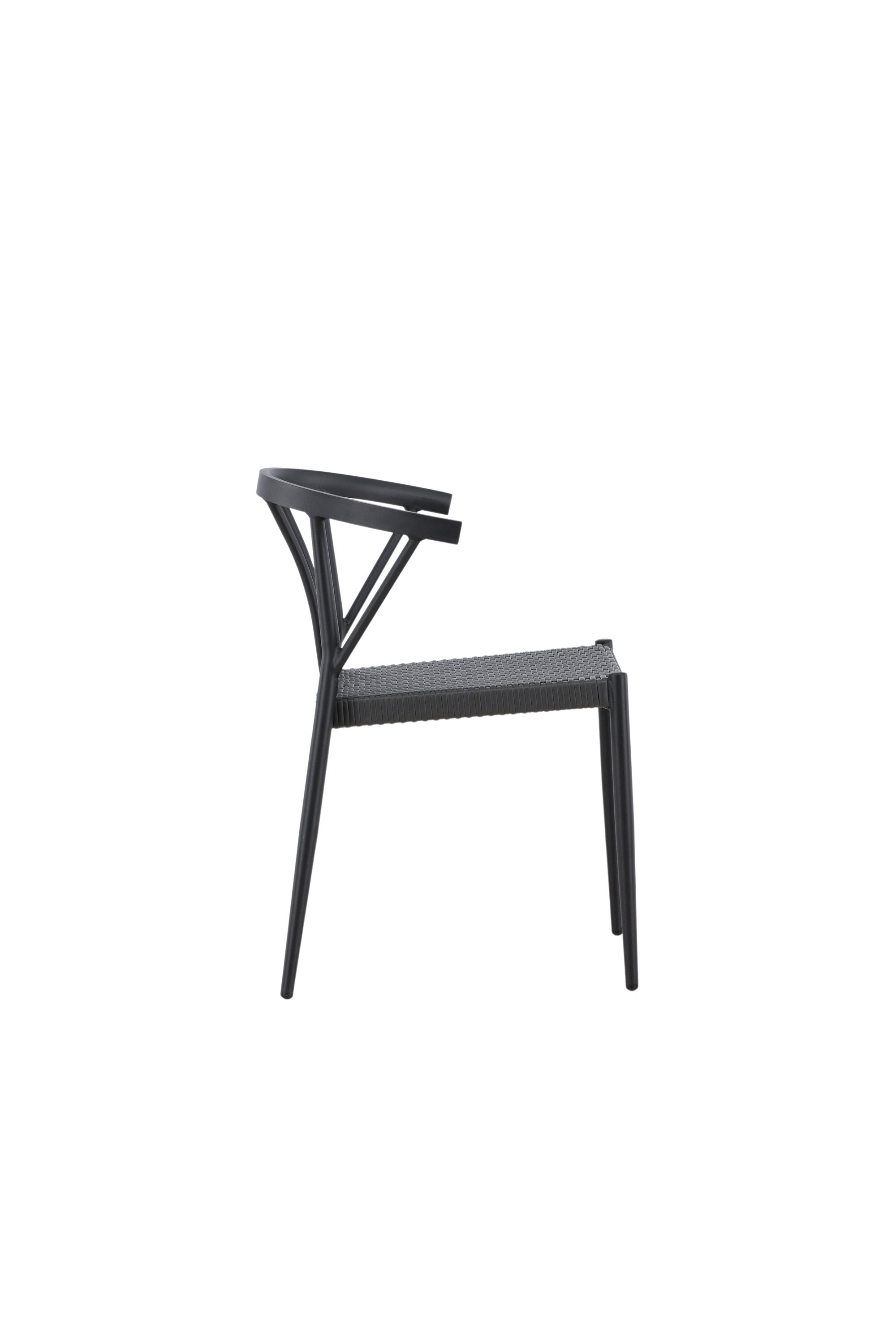 Stina Stuhl in Schwarz präsentiert im Onlineshop von KAQTU Design AG. Gartenstuhl ist von Venture Home