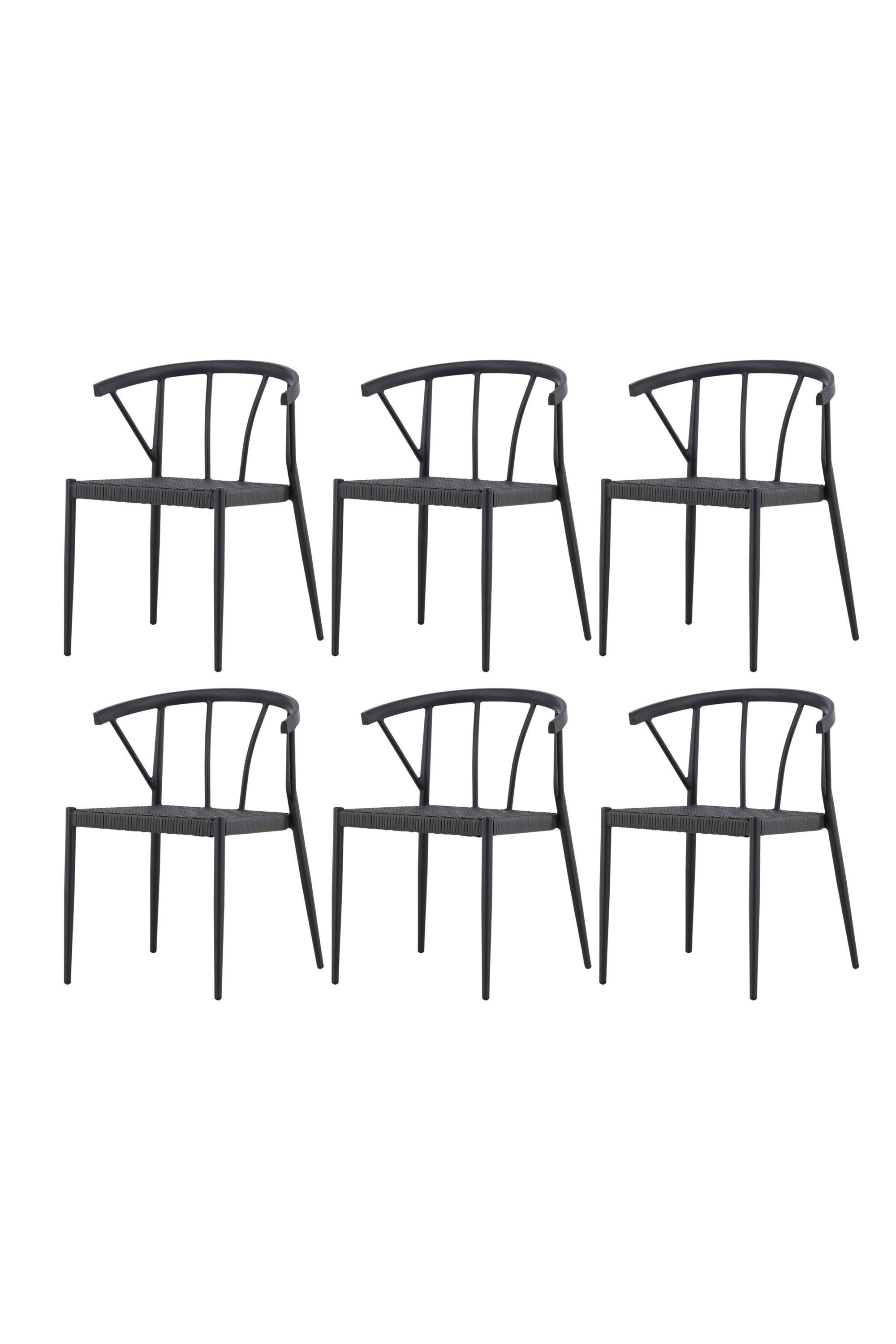 Stina Stuhl in Schwarz präsentiert im Onlineshop von KAQTU Design AG. Gartenstuhl ist von Venture Home