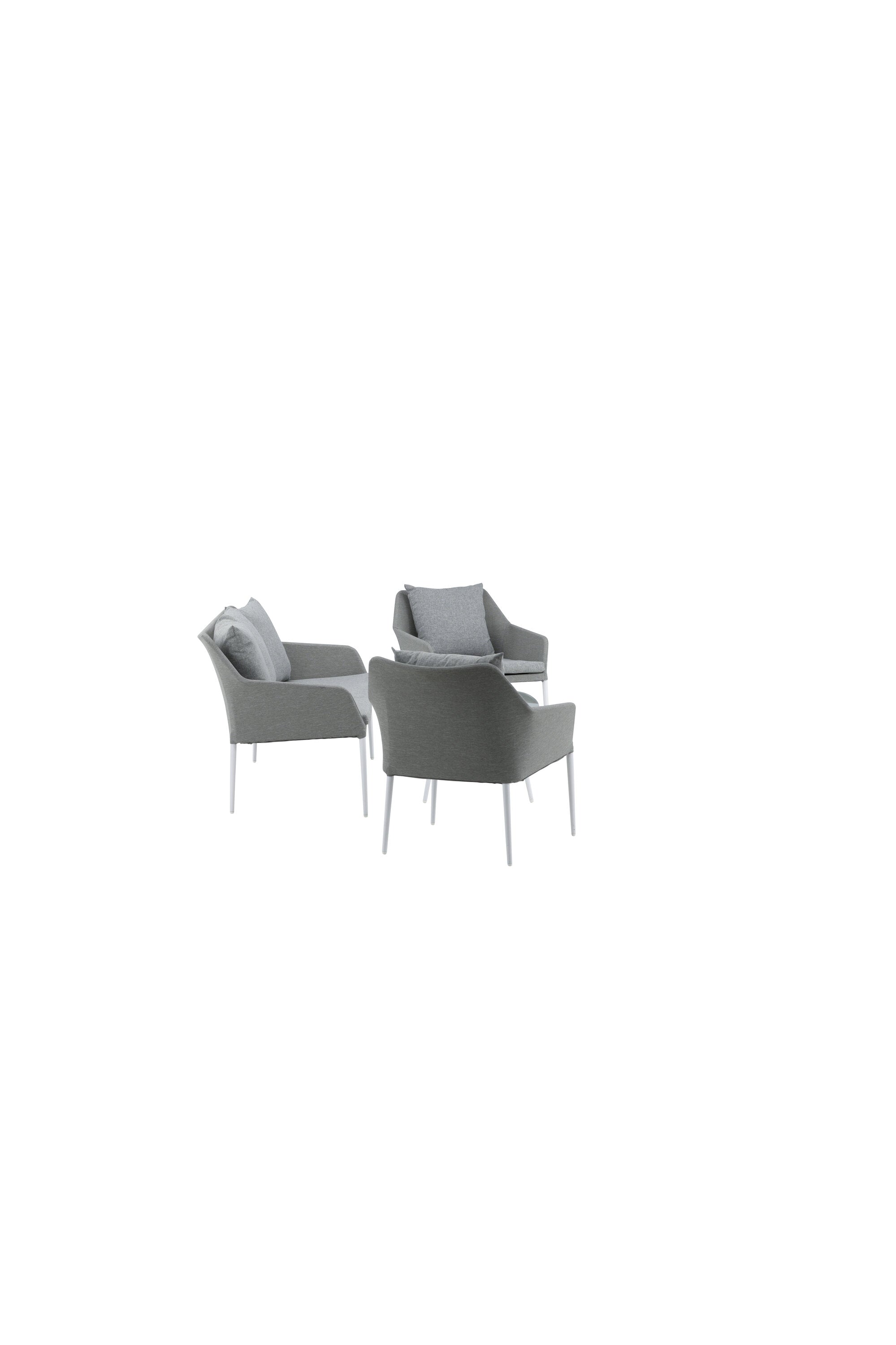 Spoga Sofagarnitur in Weiss/Grau präsentiert im Onlineshop von KAQTU Design AG. Loungeset ist von Venture Home