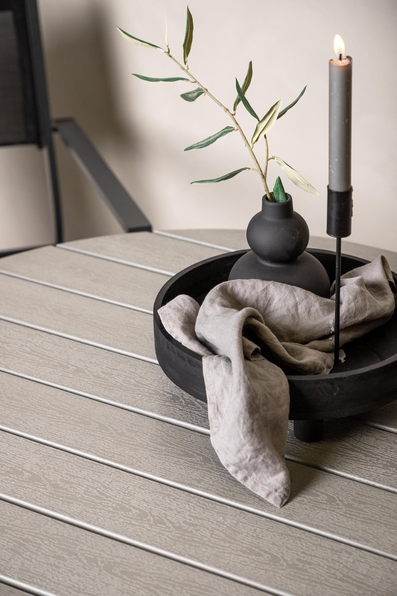 Runder Gartentisch von Venture Home, ideal für den Garten, robust, wetterbeständig und stilvoll für Ihre Outdoor-Oase.