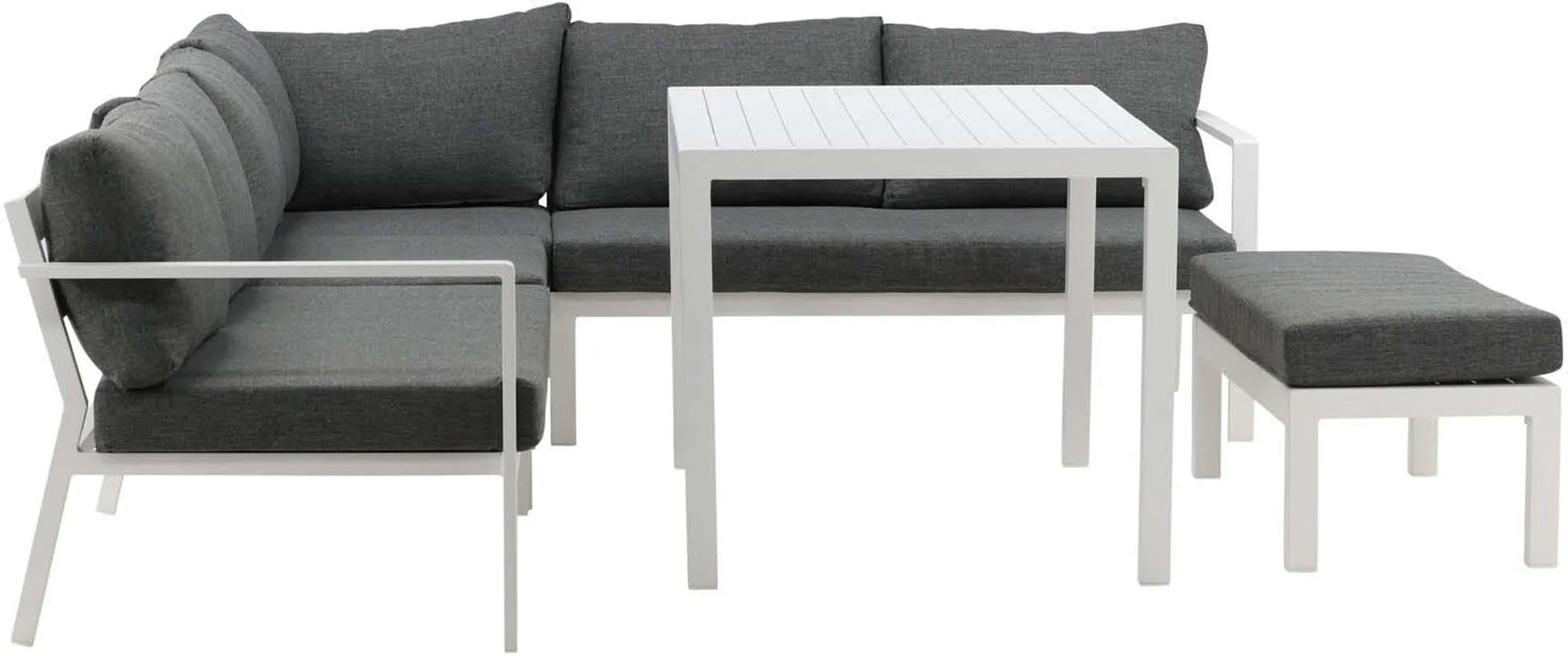 Ramos Ecksofa: Modernes Outdoor-Set mit wetterfestem Aluminium.