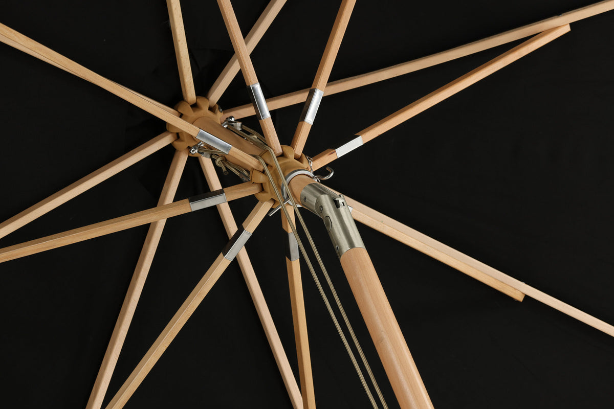 Nypo Sonnenschirm in Schwarz präsentiert im Onlineshop von KAQTU Design AG. Sonnenschirm ist von Venture Home