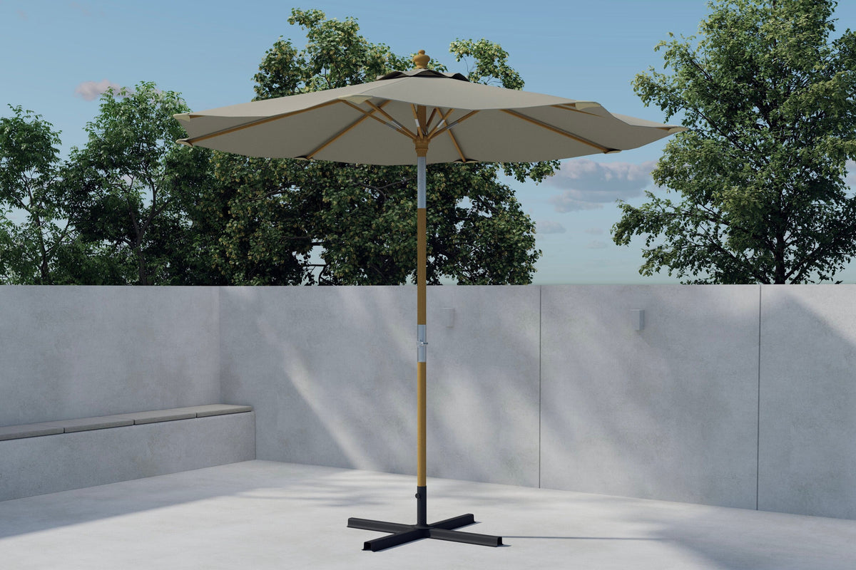 Cerox Regenschirm in Beige präsentiert im Onlineshop von KAQTU Design AG. Sonnenschirm ist von Venture Home
