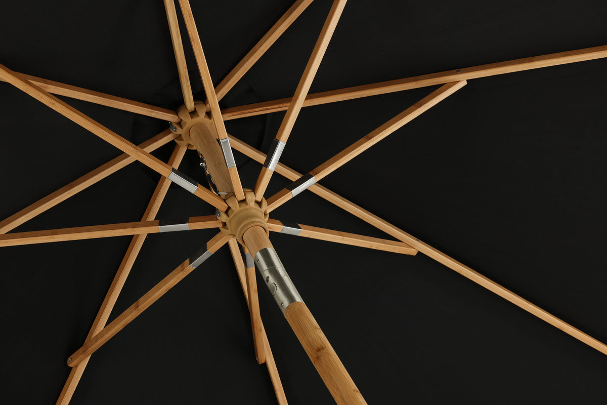 Cerox Sonnenschirm in Schwarz präsentiert im Onlineshop von KAQTU Design AG. Sonnenschirm ist von Venture Home
