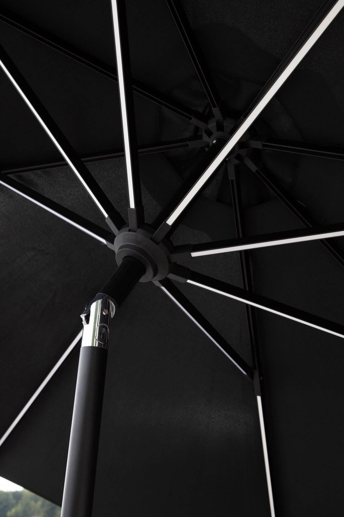 Sabal Sonnenschirm in Schwarz präsentiert im Onlineshop von KAQTU Design AG. Sonnenschirm ist von Venture Home