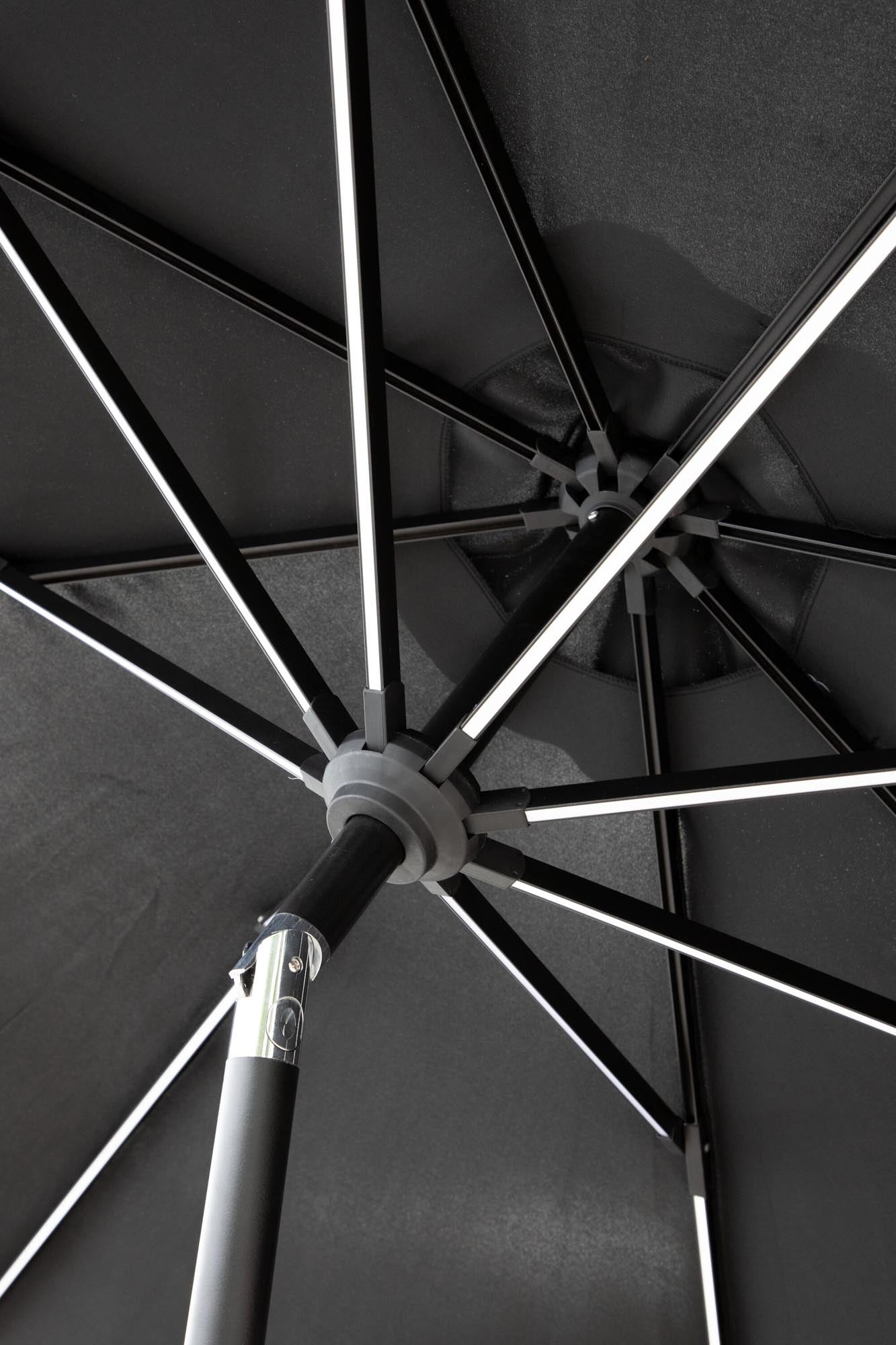 Sabal Sonnenschirm in Schwarz präsentiert im Onlineshop von KAQTU Design AG. Sonnenschirm ist von Venture Home