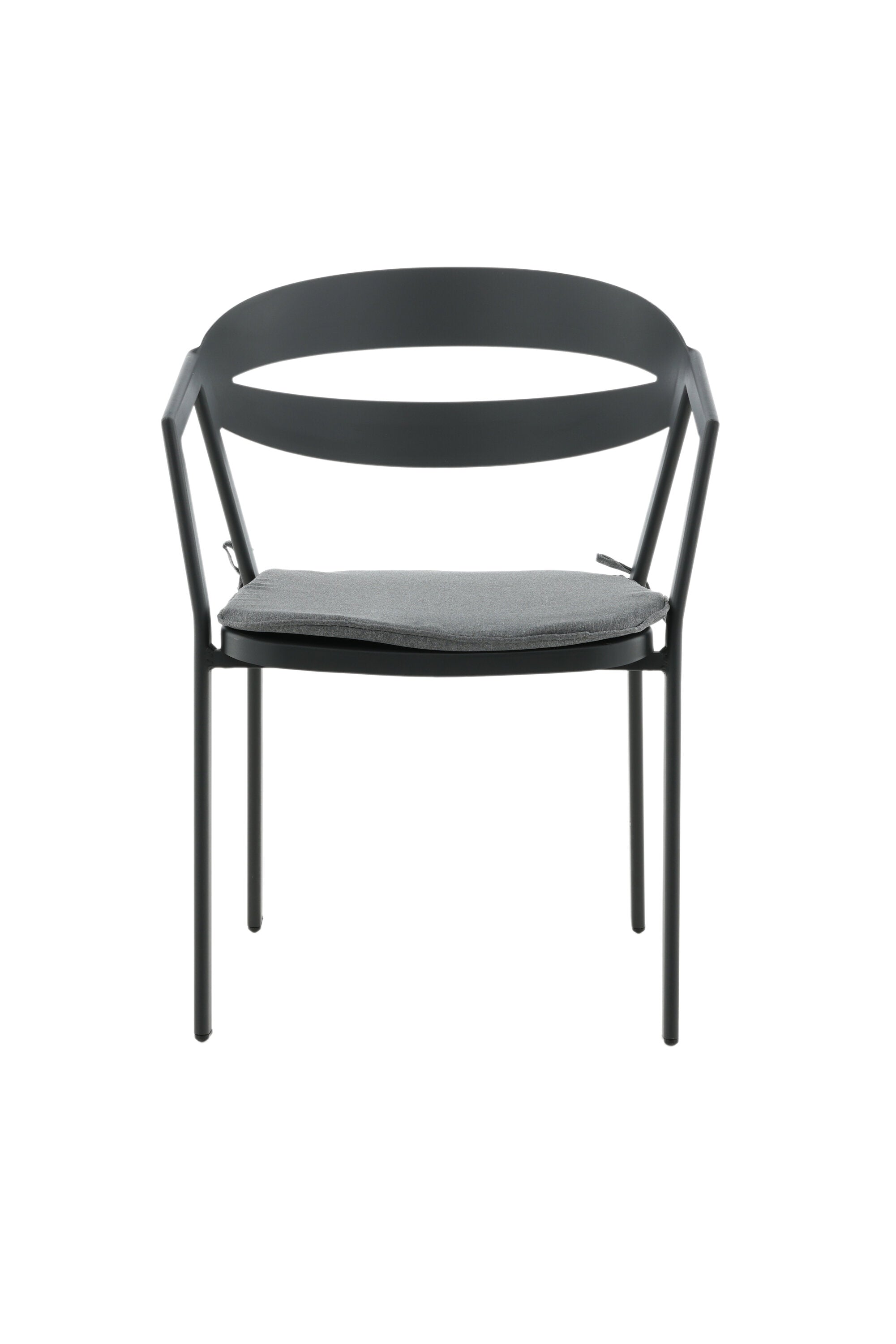 Slit Stuhl in Schwarz präsentiert im Onlineshop von KAQTU Design AG. Gartenstuhl mit Armlehnen ist von Venture Home