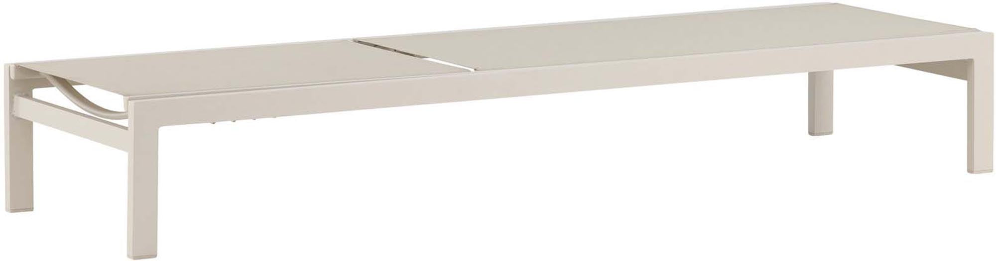 Die Copacabana Sonnenliege von Venture Home kombiniert modernes Design mit Komfort für entspannte Stunden im Garten.