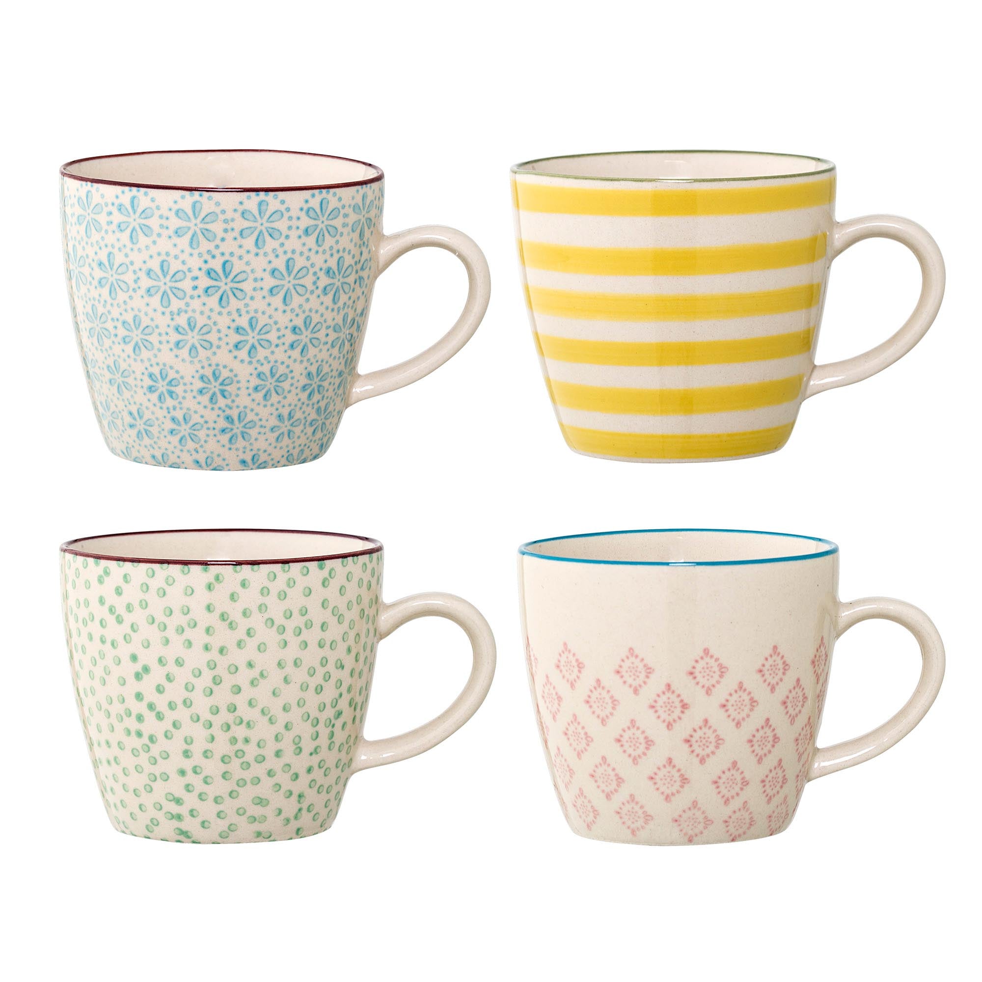 Patrizia Tasse, Gelb, Steingut in Yellow präsentiert im Onlineshop von KAQTU Design AG. Tasse ist von Bloomingville