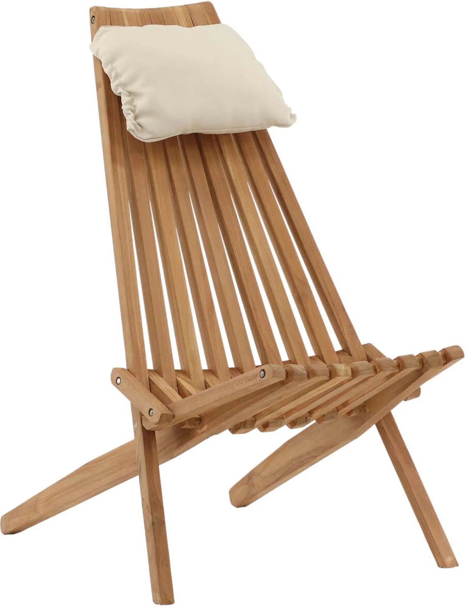 Eleganter Kenya Lounge Chair aus Teak für stilvolle Entspannung.