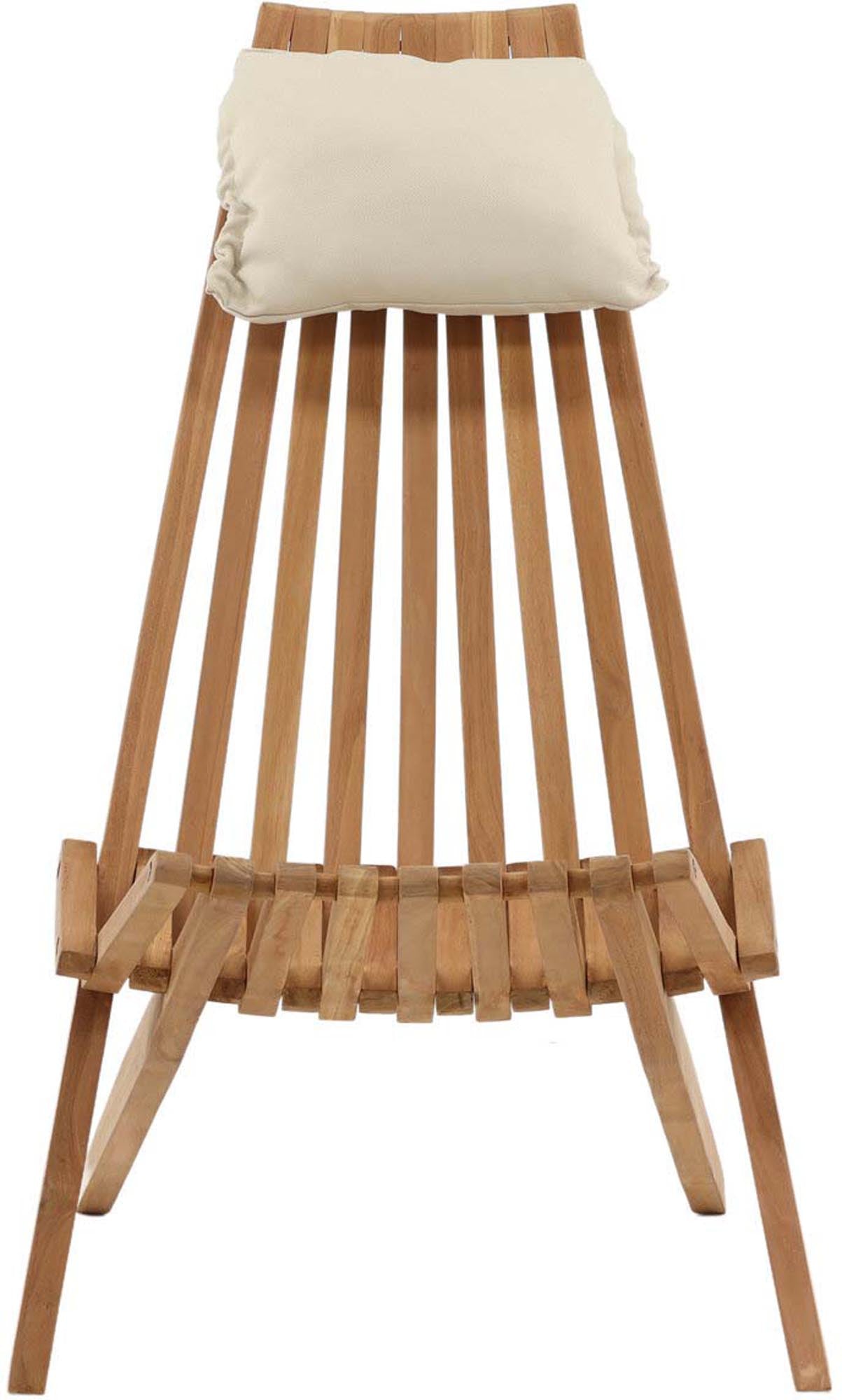 Stilvoller Kenya Lounge Chair von Venture Home: Hochwertiges Teakholz, ergonomisches Design und minimaler Pflegeaufwand für luxuriöse Momente im Freien.