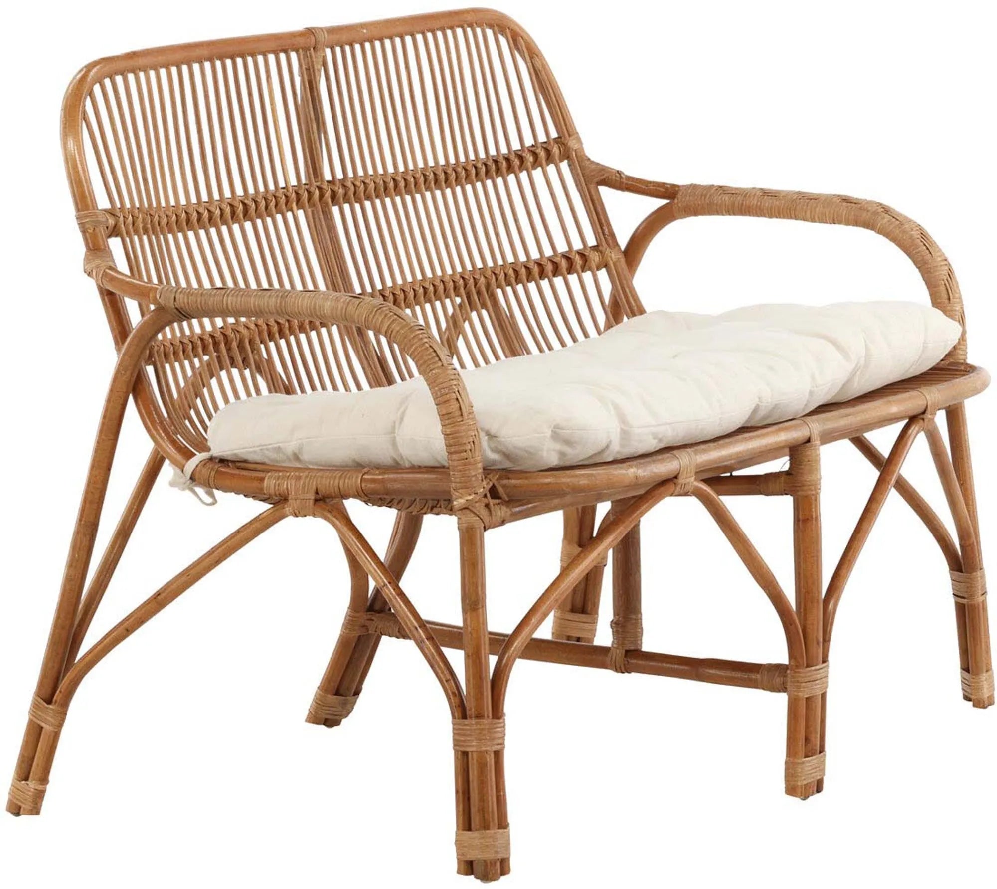 Nella Sofa von Venture Home: Modernes Design aus hochwertigem Rattan.