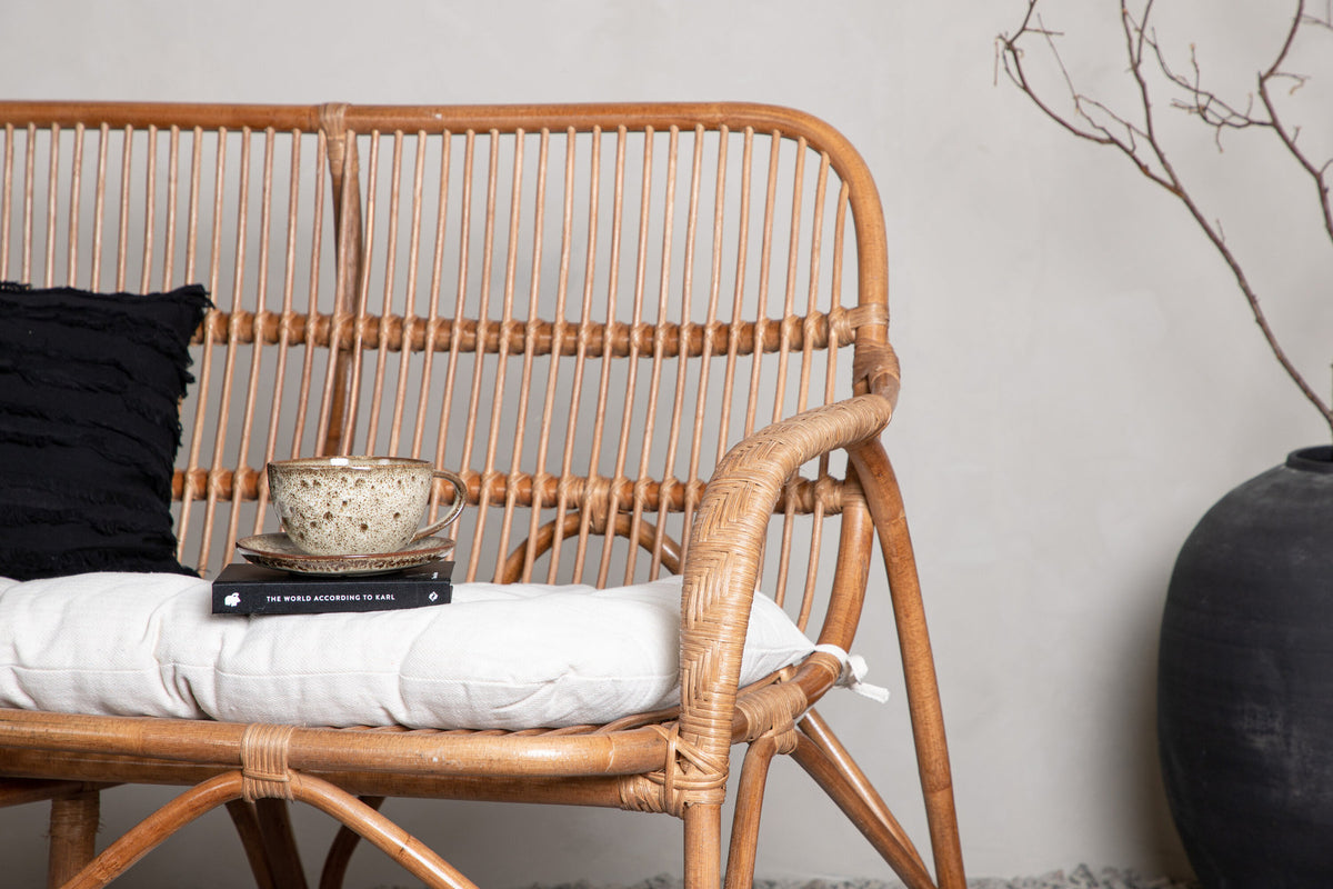 Nella Sofa in Natur präsentiert im Onlineshop von KAQTU Design AG. Gartenbank ist von Venture Home