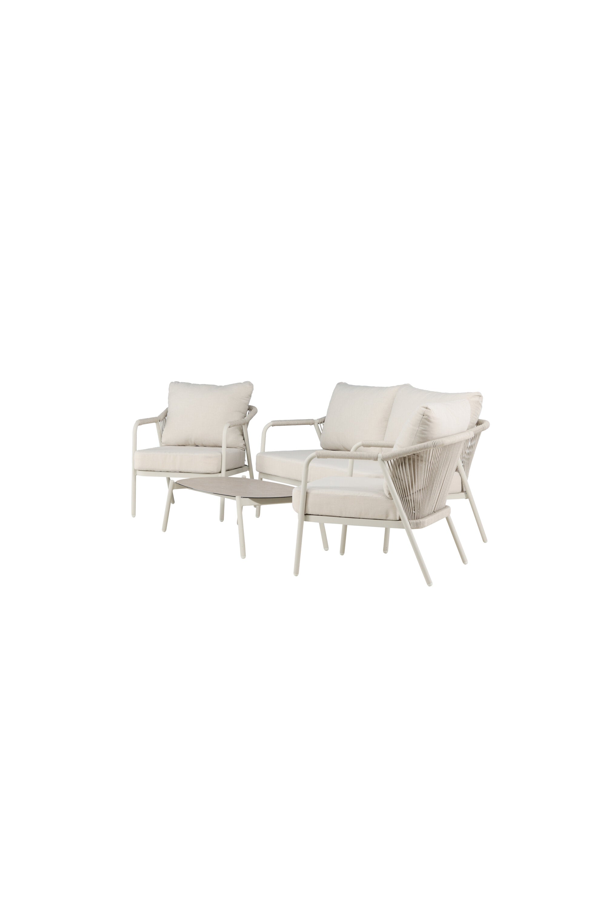 Das Sicily Lounge-Set von Venture Home bietet stilvollen Komfort und modernes Design für Garten und Terrasse.